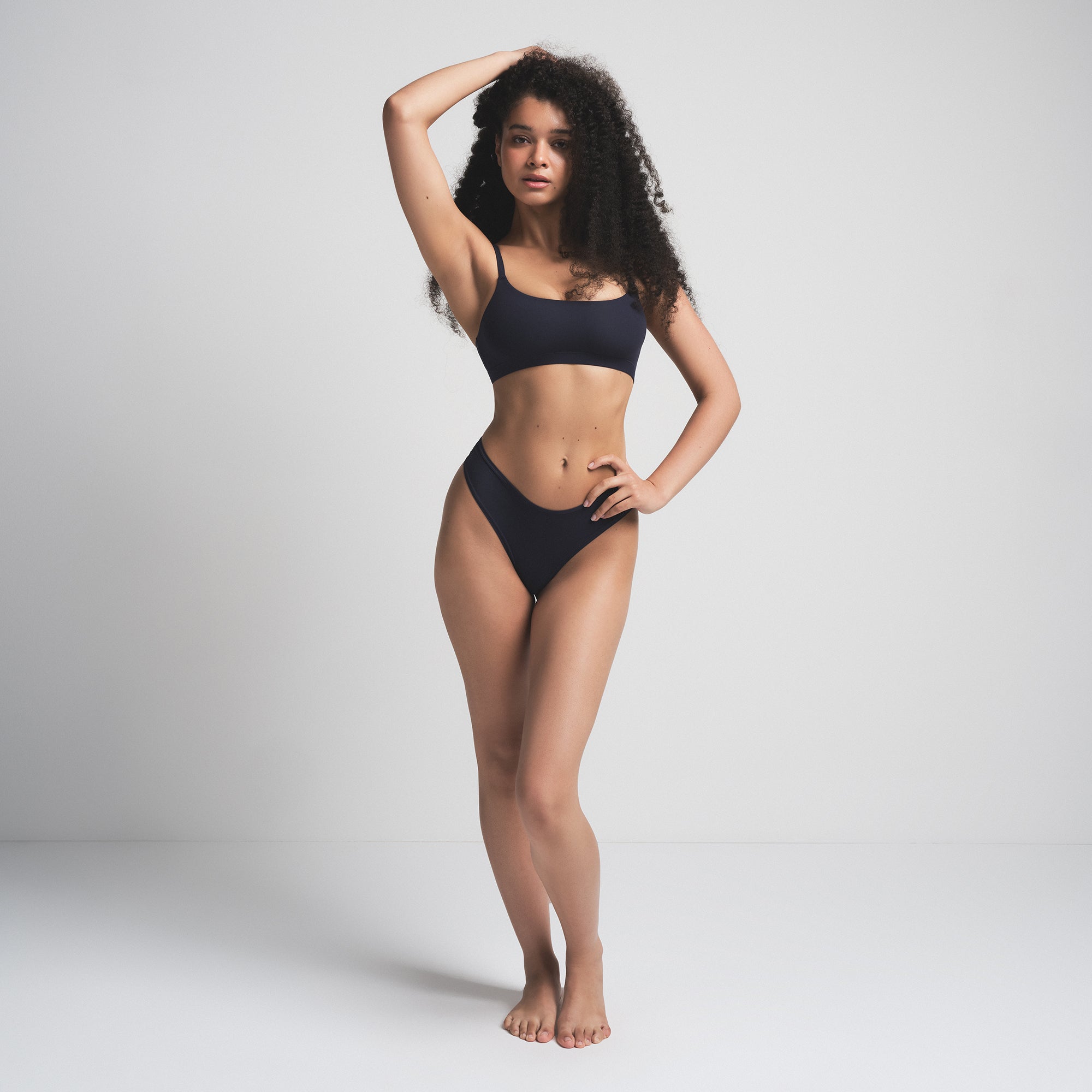 skims ブラ2点セット 34C FITS EVERYBODY SCOOP BRALETTE 2-PACK | ONYX SNOWFLAKE FAIR
