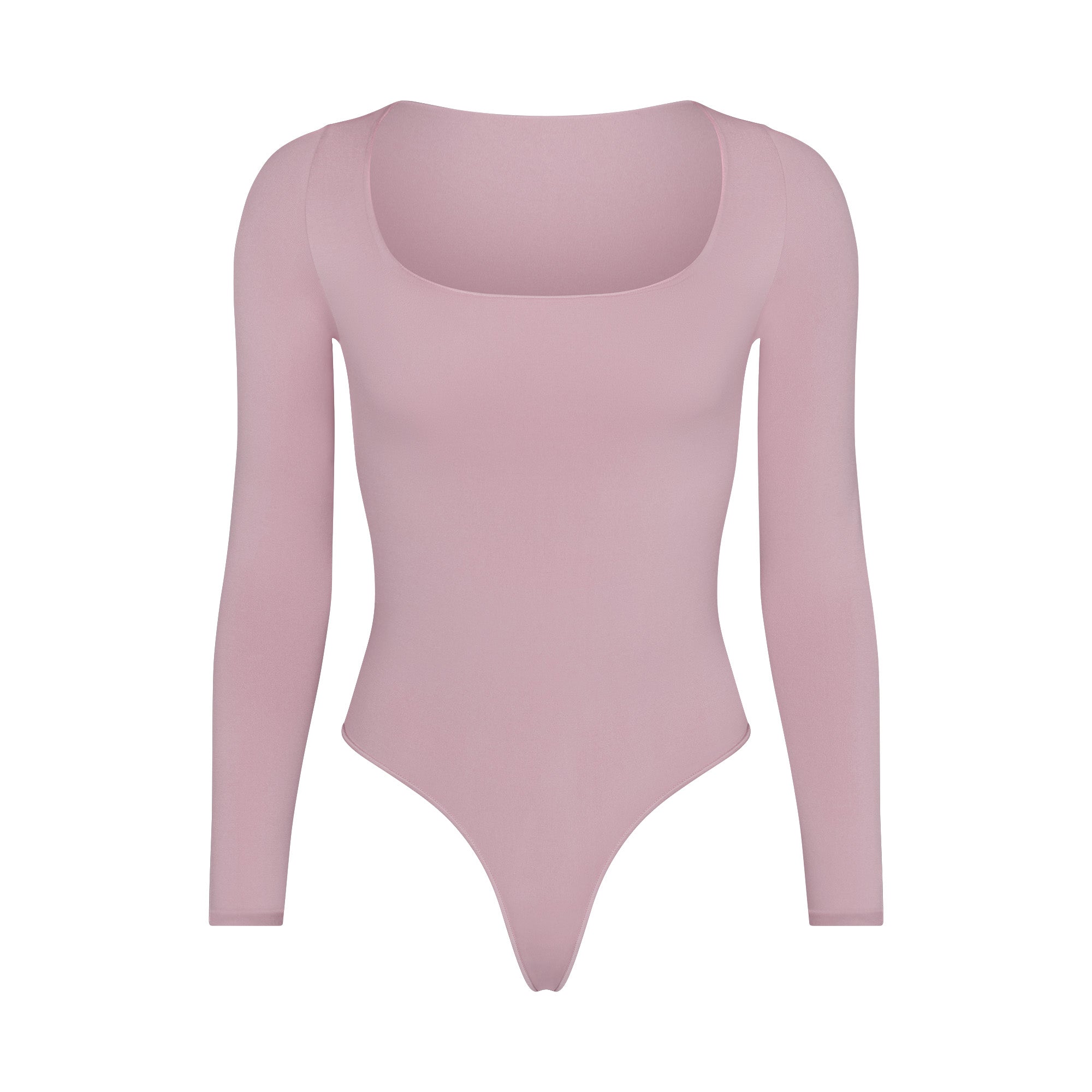 ESSENTIAL LONG SLEEVE SCOOP NECK BODYSUIT | DUSK (BODYSUITS) FLAT ON A WHITE BACKGROUND