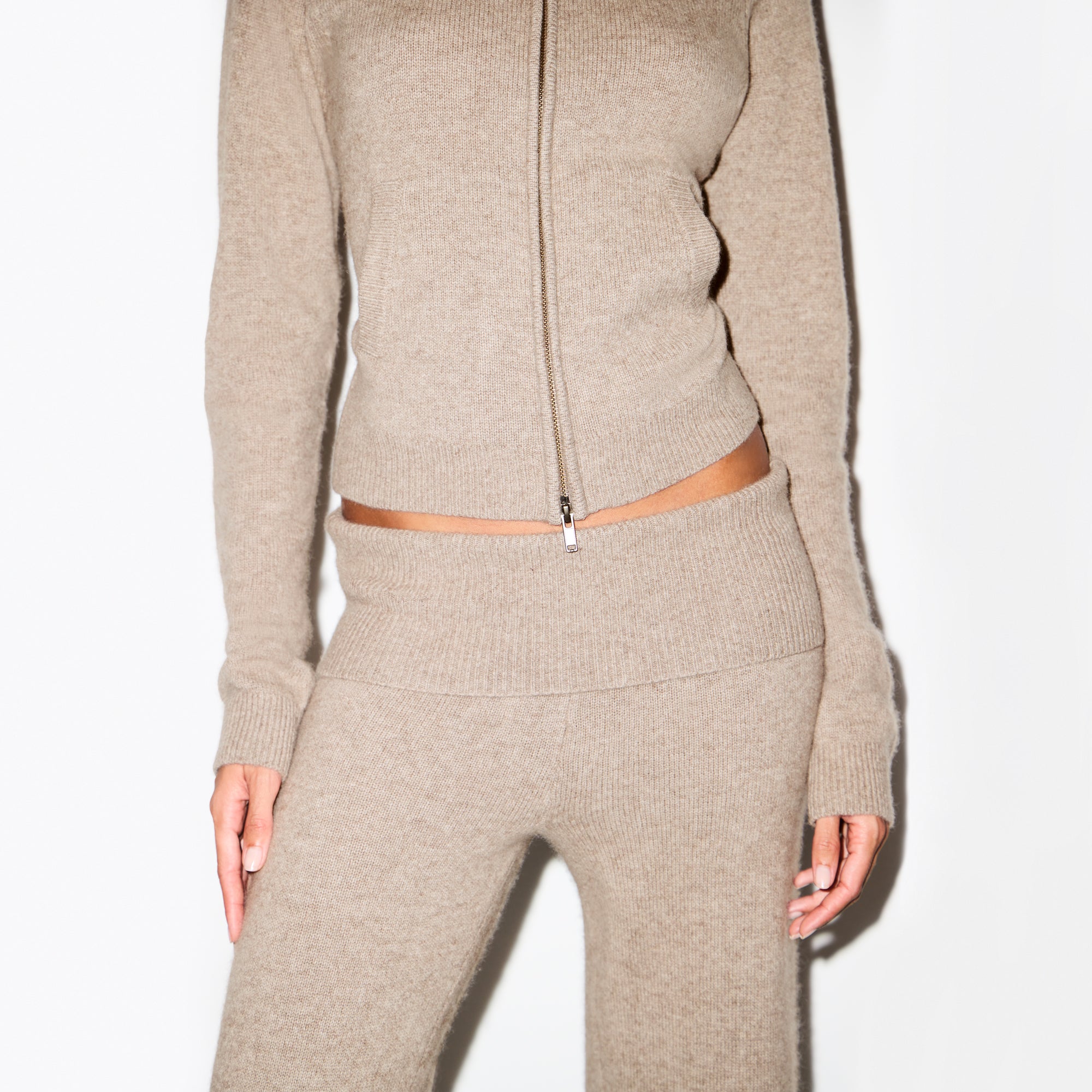 WOOL CASHMERE FOLDOVER PANT | LINEN