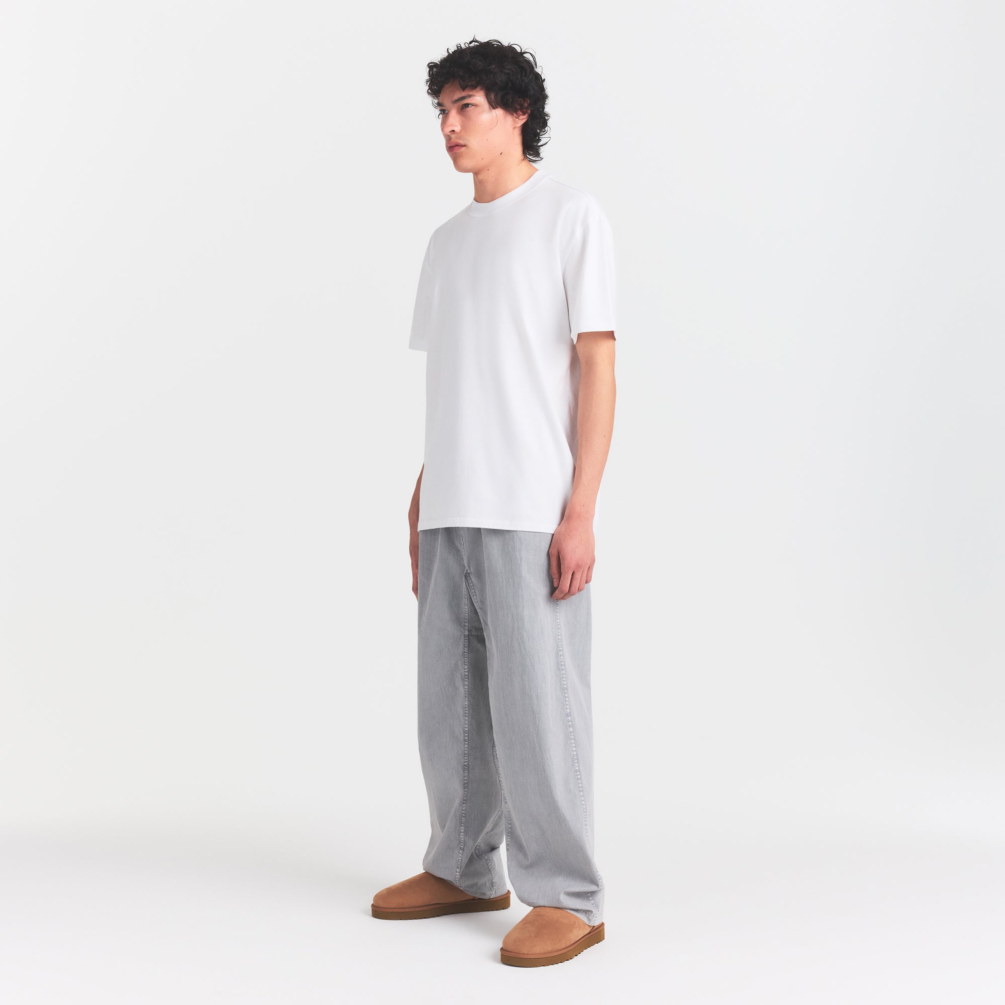 WOVEN MENS KARATE PANT | PACIFIC ON A MODEL FRONT VIEW @ | FOCUS: 0.0, 1.0, 0.9