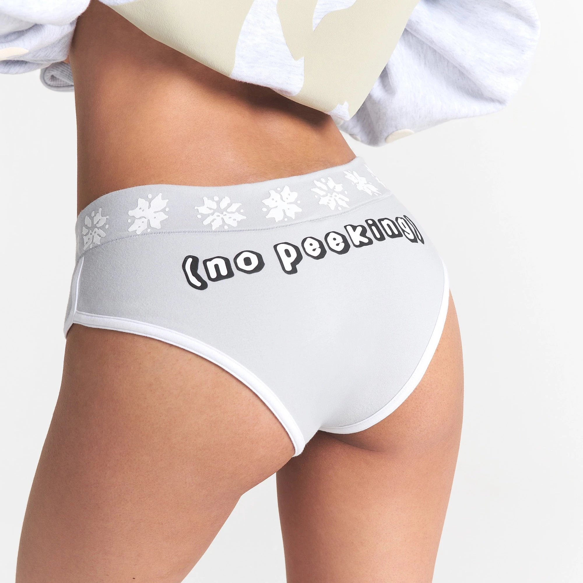 CACTUS PLANT FLEA MARKET X SKIMS COTTON JERSEY MICRO BOY SHORT 3-PACK | UNWRAP ME MULTI ON A MODEL BACK VIEW @ | FOCUS: 0.0, 1.0, 0.9