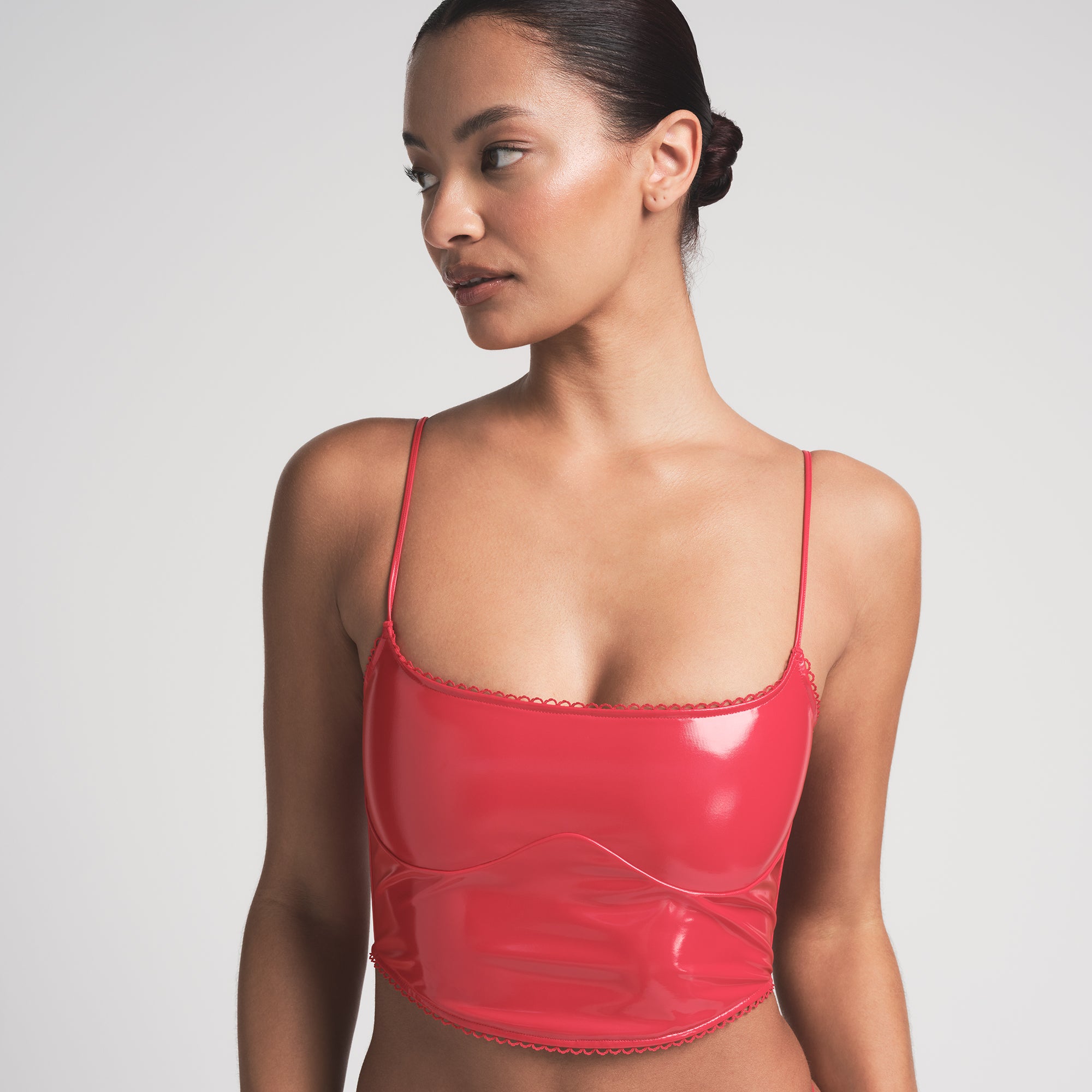 vinyl bustier top