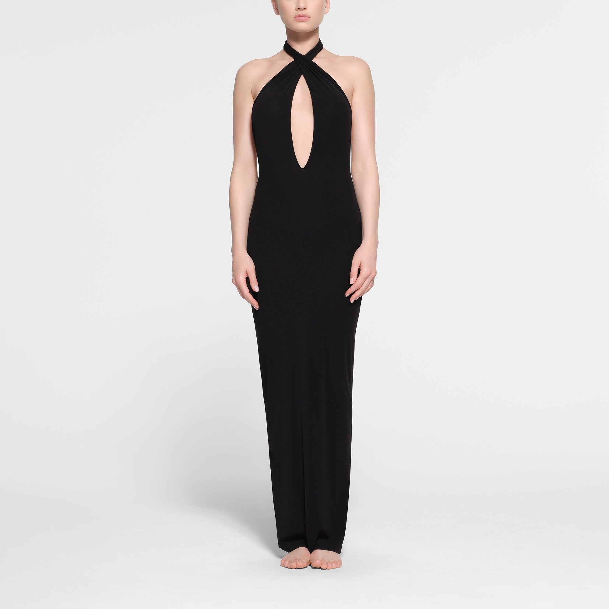 Plunge mesh dress online