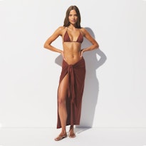 COTTON JERSEY COVER-UPS TIE SARONG