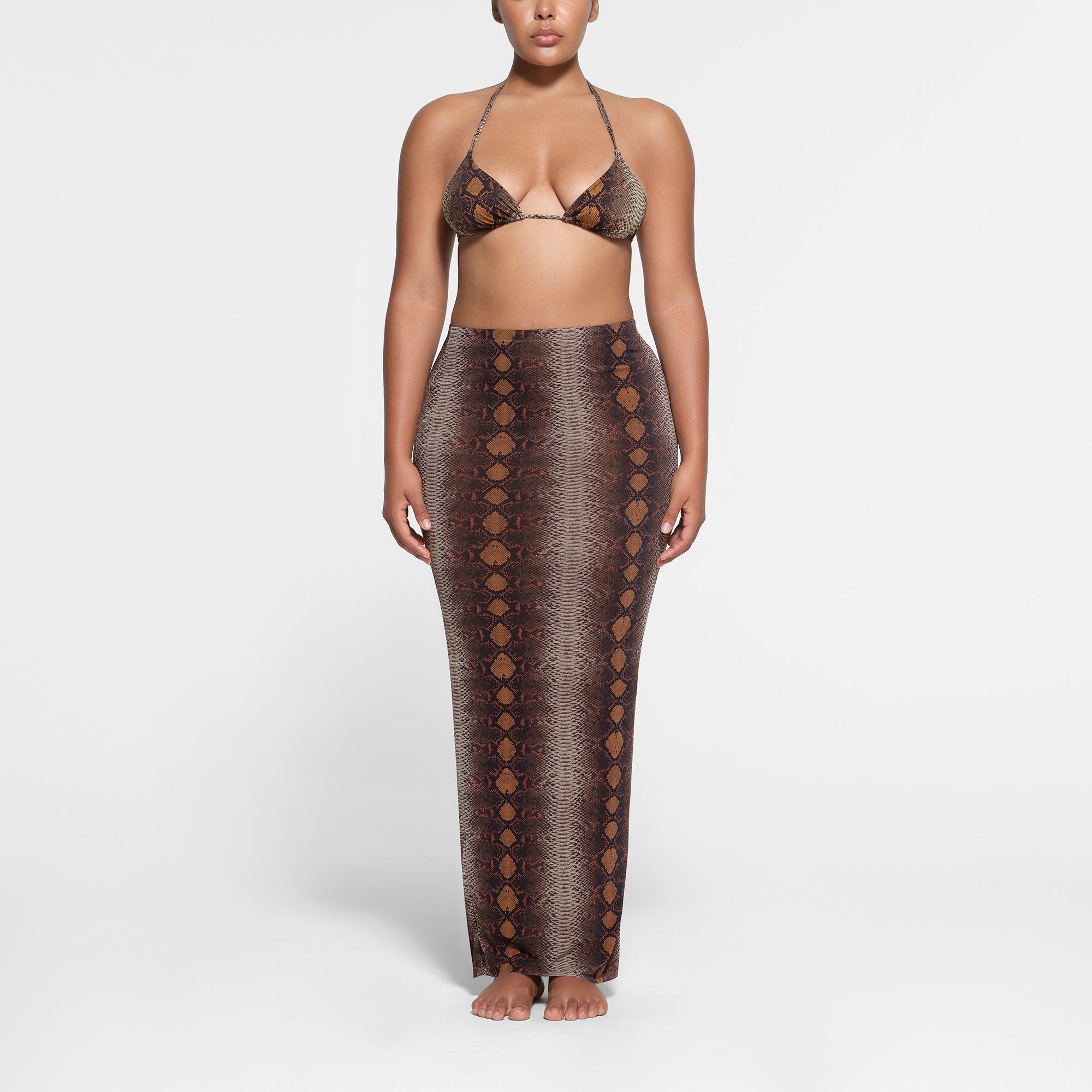 Snake print tube skirt on sale
