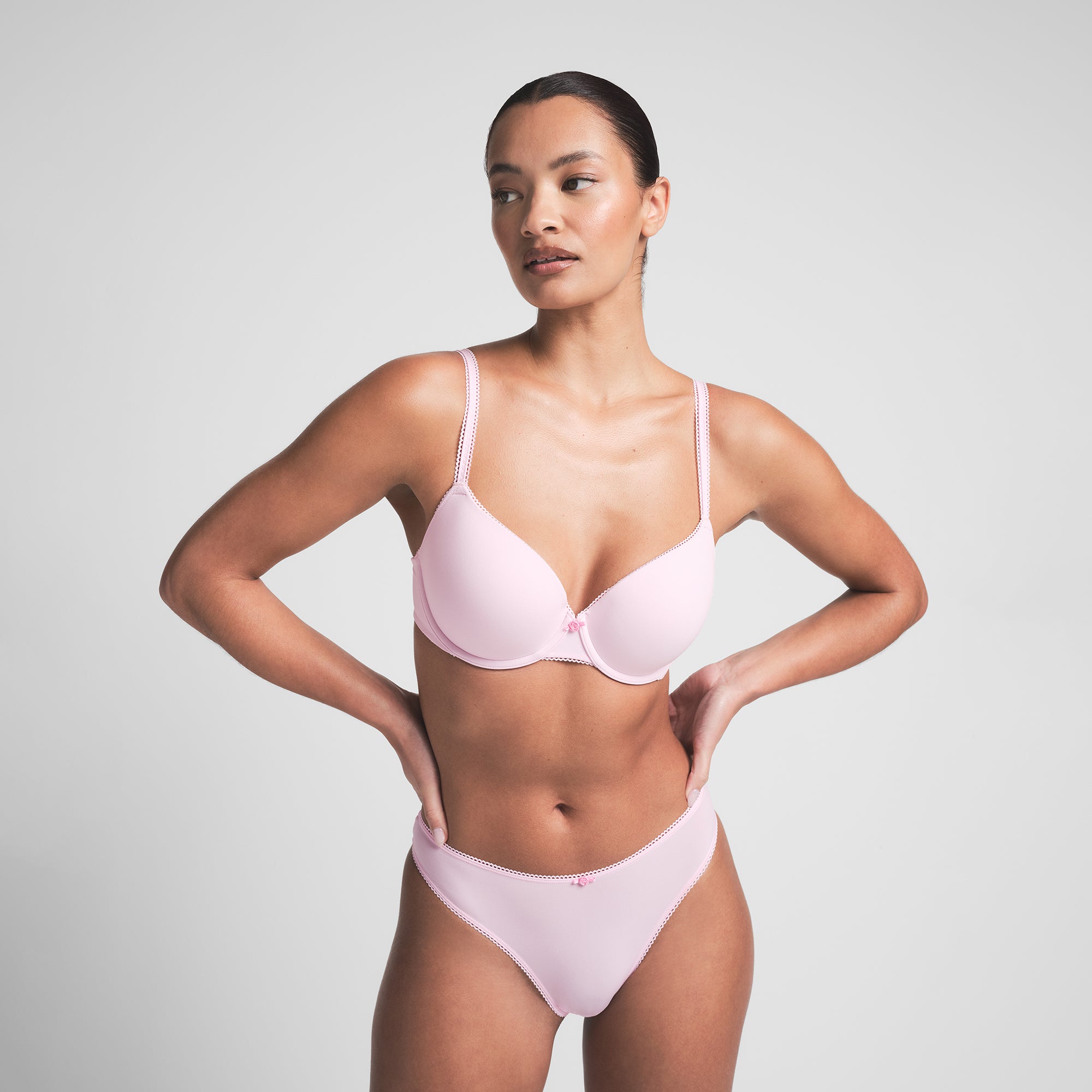 下着・アンダーウェア SKIMS Ultra Fine Mesh Picot Demi Bra 34C ULTRA FINE MESH PICOT BIKINI | DAFFODIL CAMO