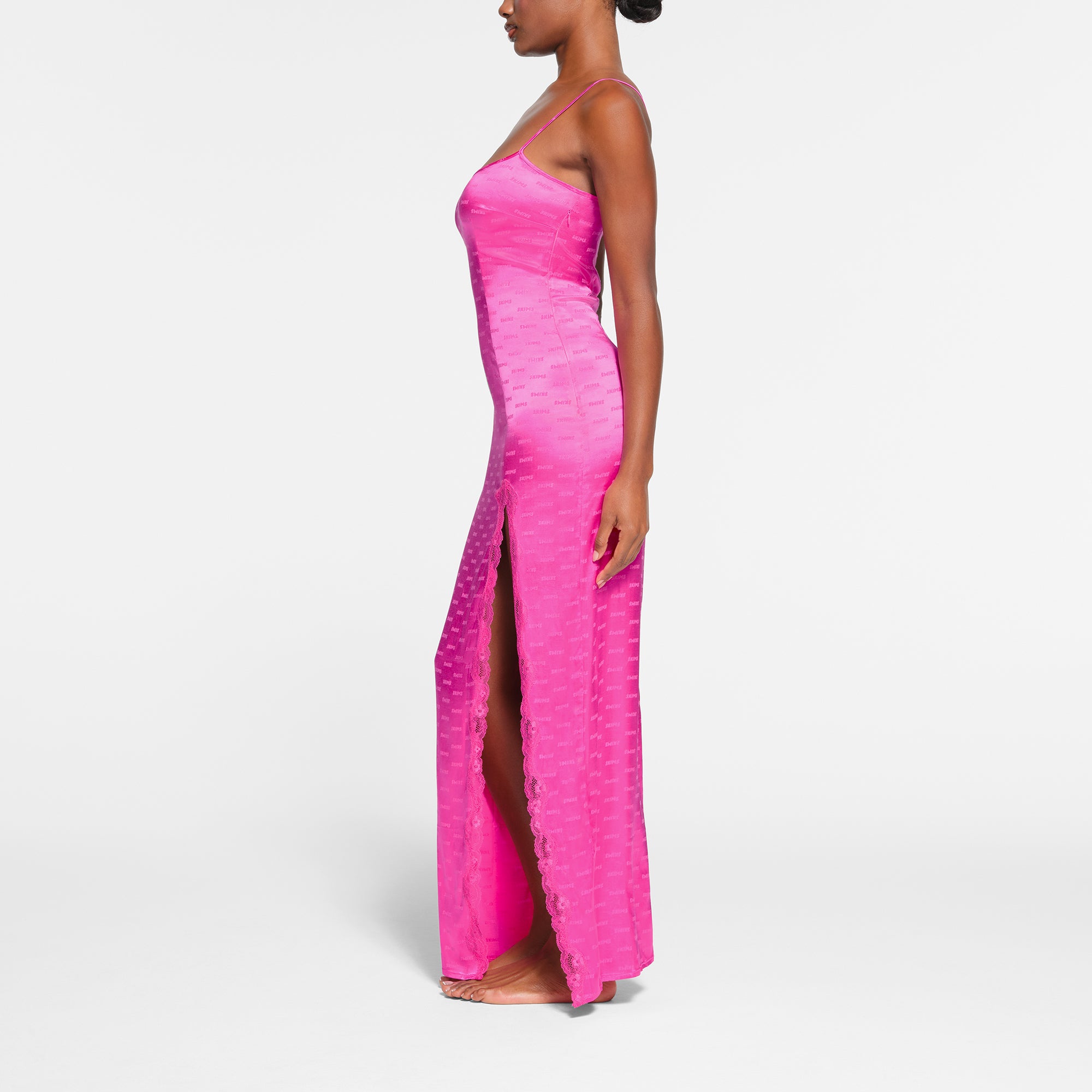 Skims authentic Soft Lounge Slip Dress - Hot Pink