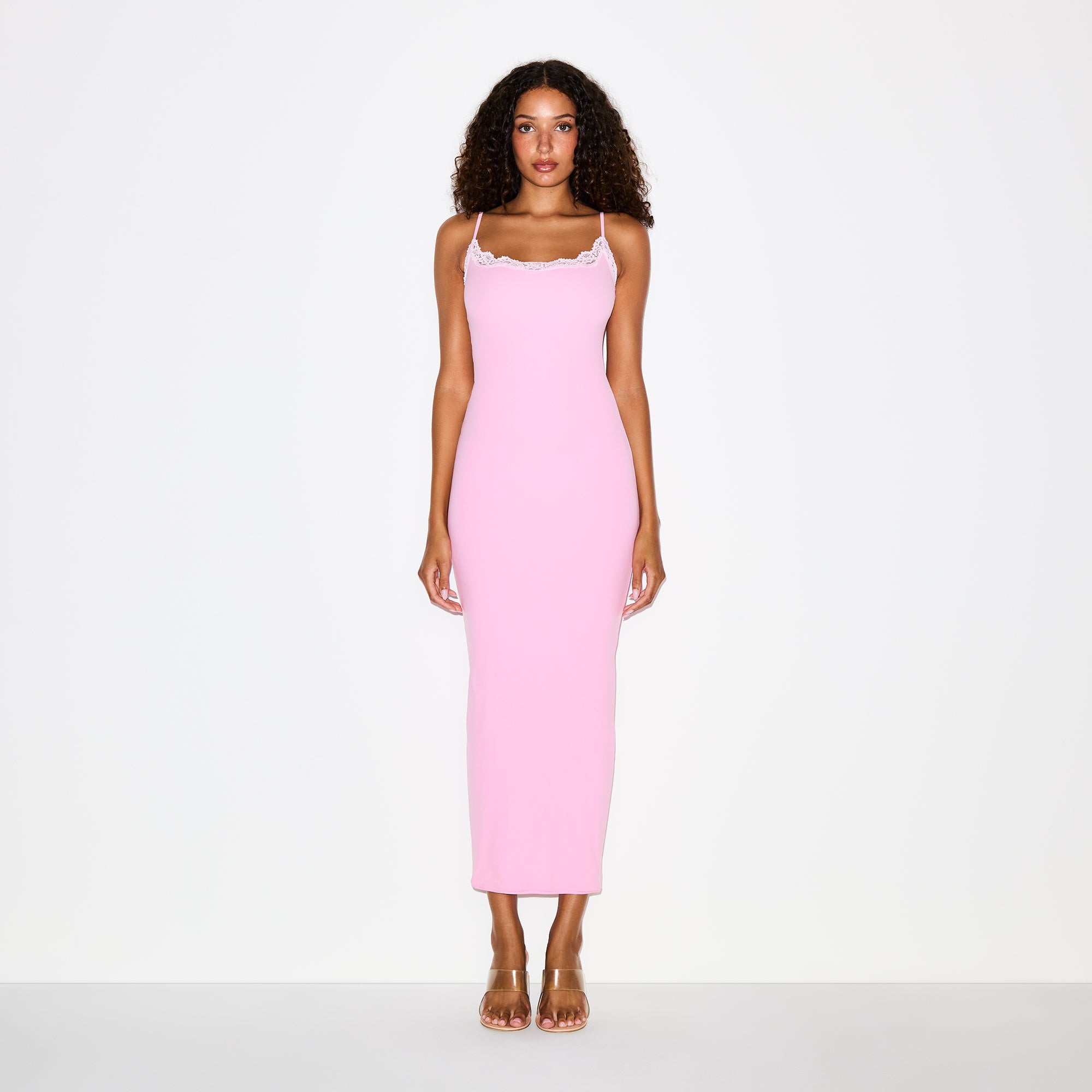 ★限定【SKIMS】LONG SLIP DRESS ロングスリップドレス 国内発送 SOFT LOUNGE LONG SLIP DRESS | ONYX