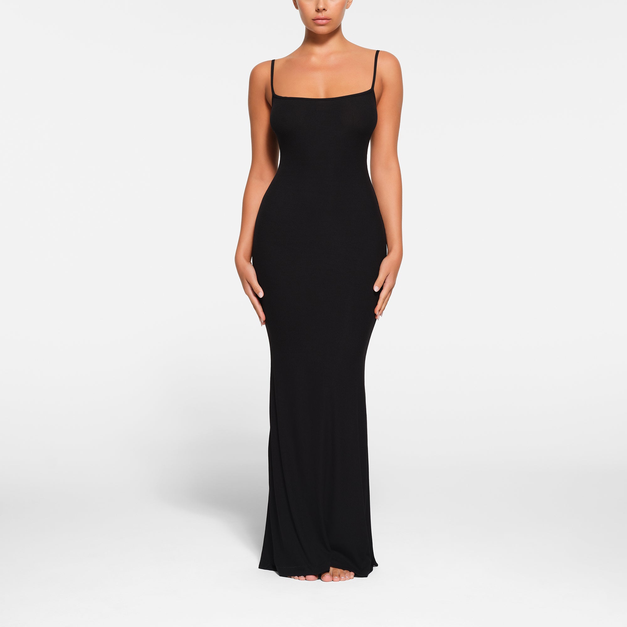Petite long black dresses top