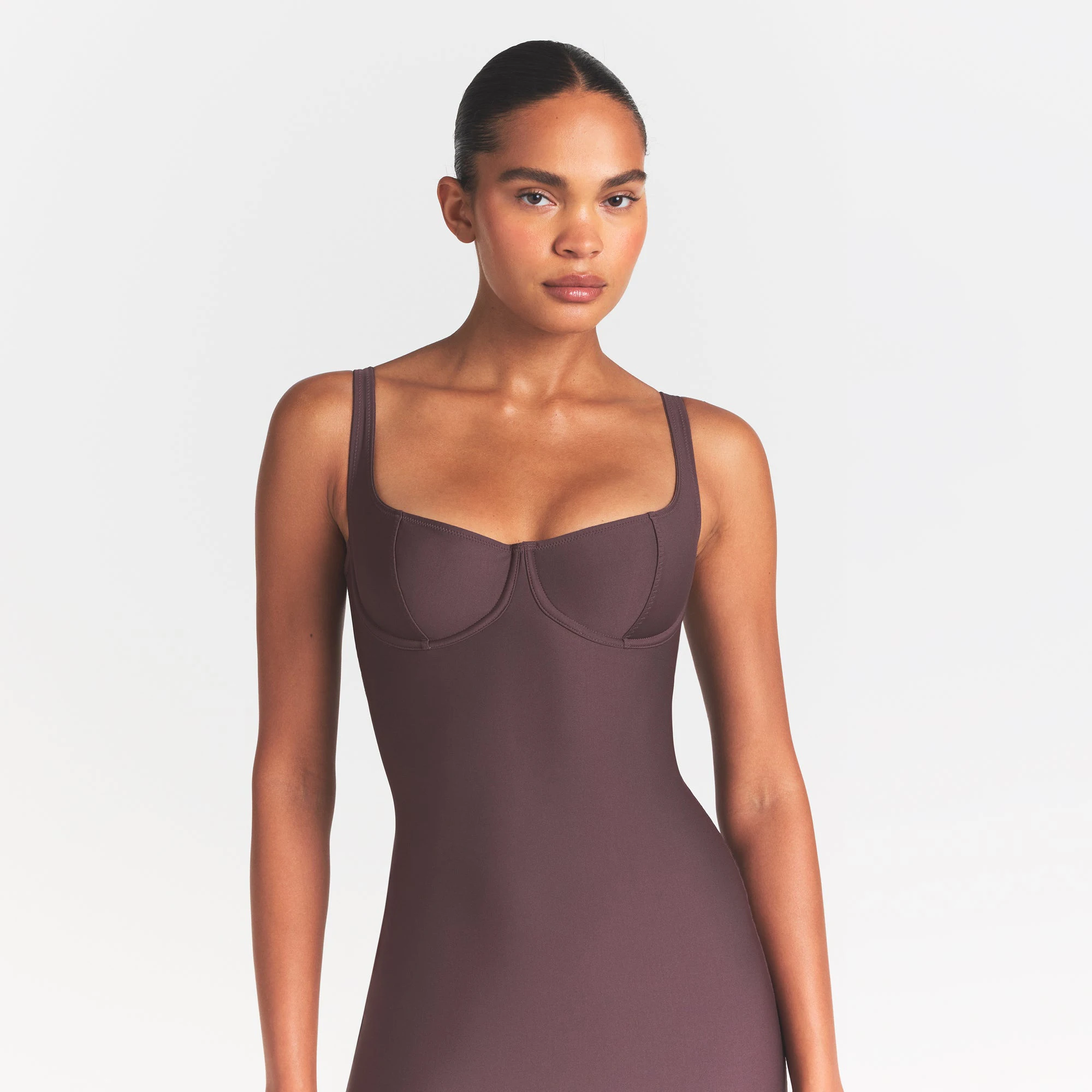 SKIMS BODY MIDI DRESS | RAISIN | SKIMS SKIMS BODY MIDI DRESS | RAISIN | SKIMS