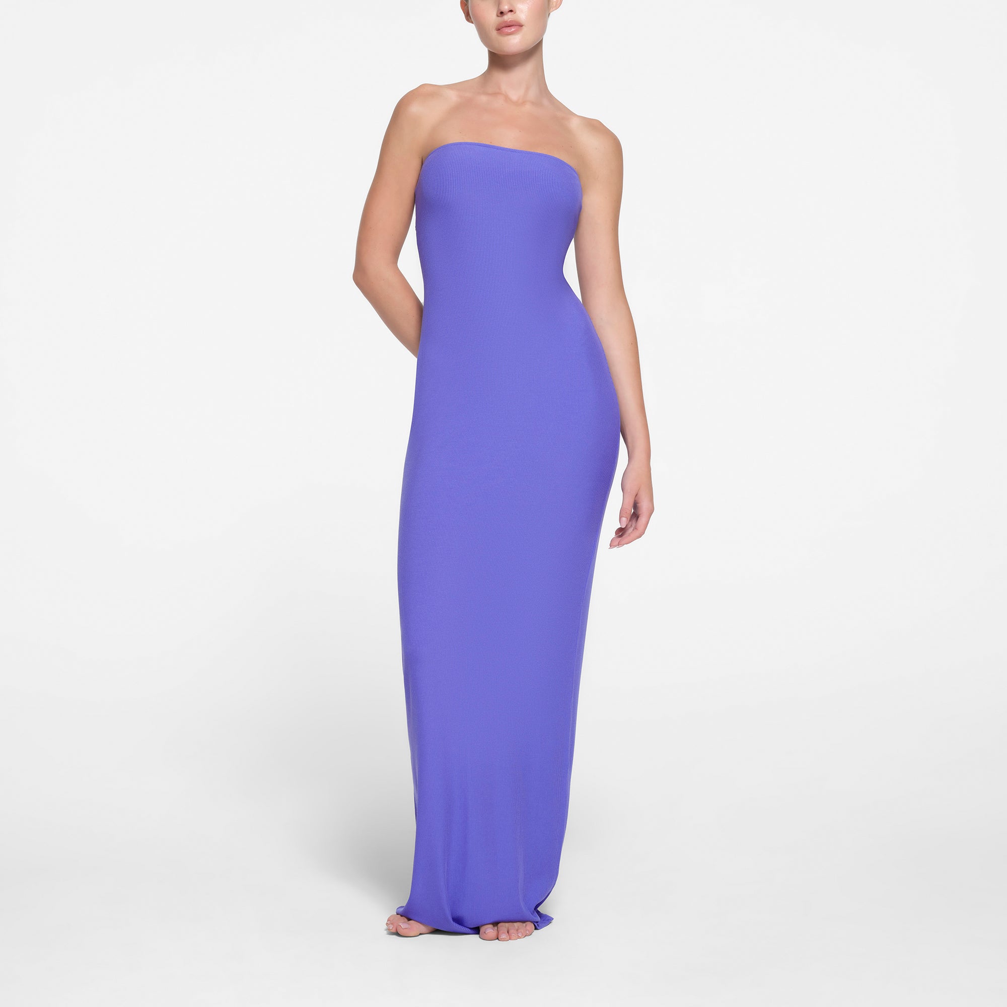 SOFT LOUNGE TUBE DRESS | TANZANITE
