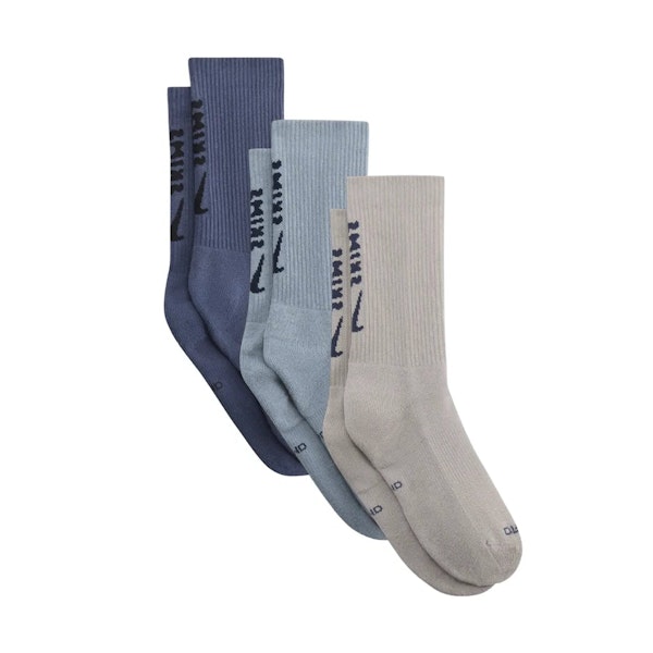 NikeSKIMS ACCESSORIES DRI-FIT CREW SOCK 3-PACK | DEEP ROYAL MULTI @ | FOCUS: 0.0, 1.0, 0.9