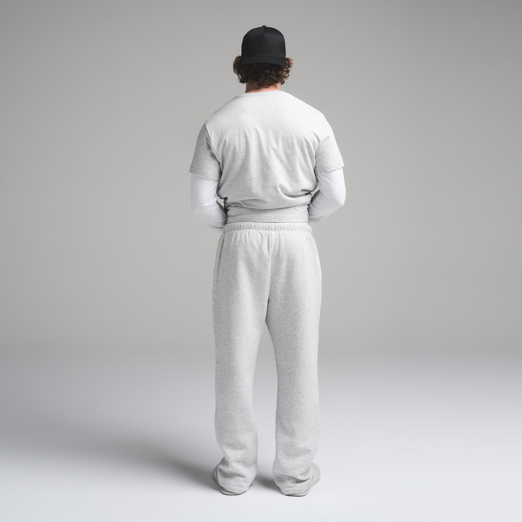 FLEECE LOUNGE MENS CLASSIC STRAIGHT LEG PANT | LIGHT HEATHER