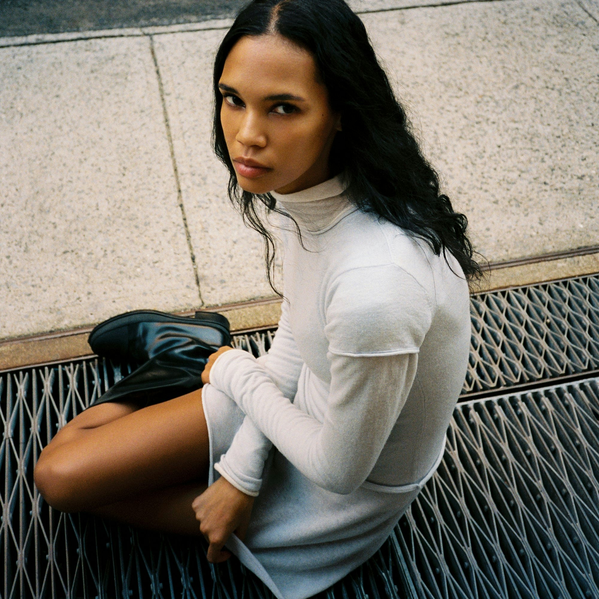 FEATHERWEIGHT CASHMERE TURTLENECK | EGRET ADDITIONAL FABRIC DETAILS | about this fabric