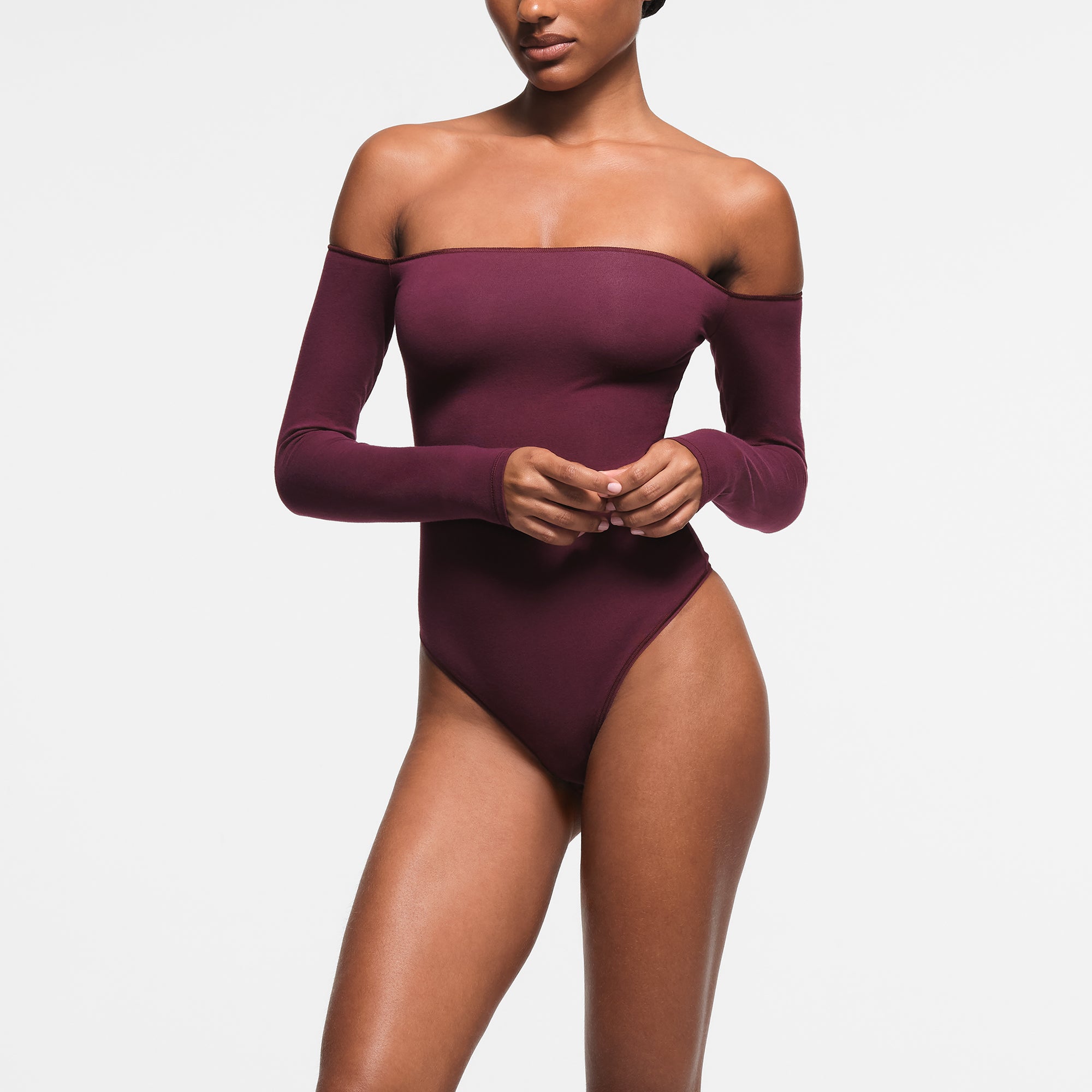 Off the shoulder leotard outlet