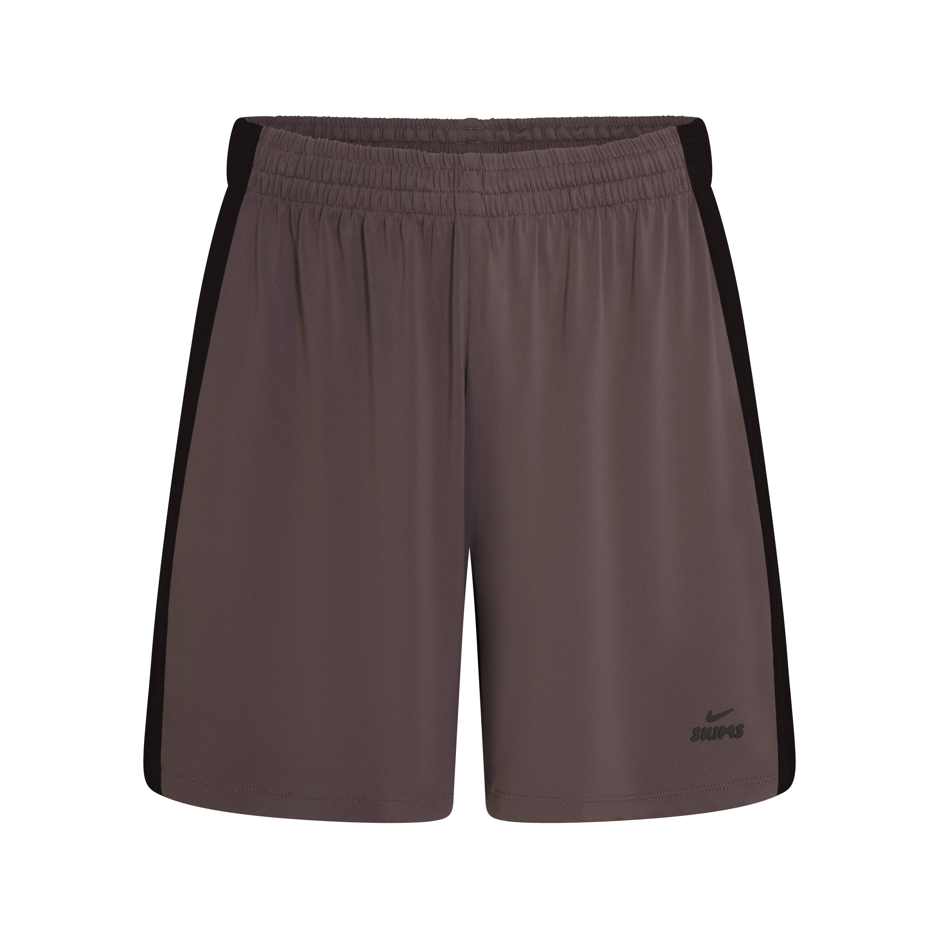 NikeSKIMS STRETCH KNIT DOLPHIN SHORT | NSKM RESIN/NSKM PHOENIX/(NSKM RESIN) FLAT ON A WHITE BACKGROUND | FLT