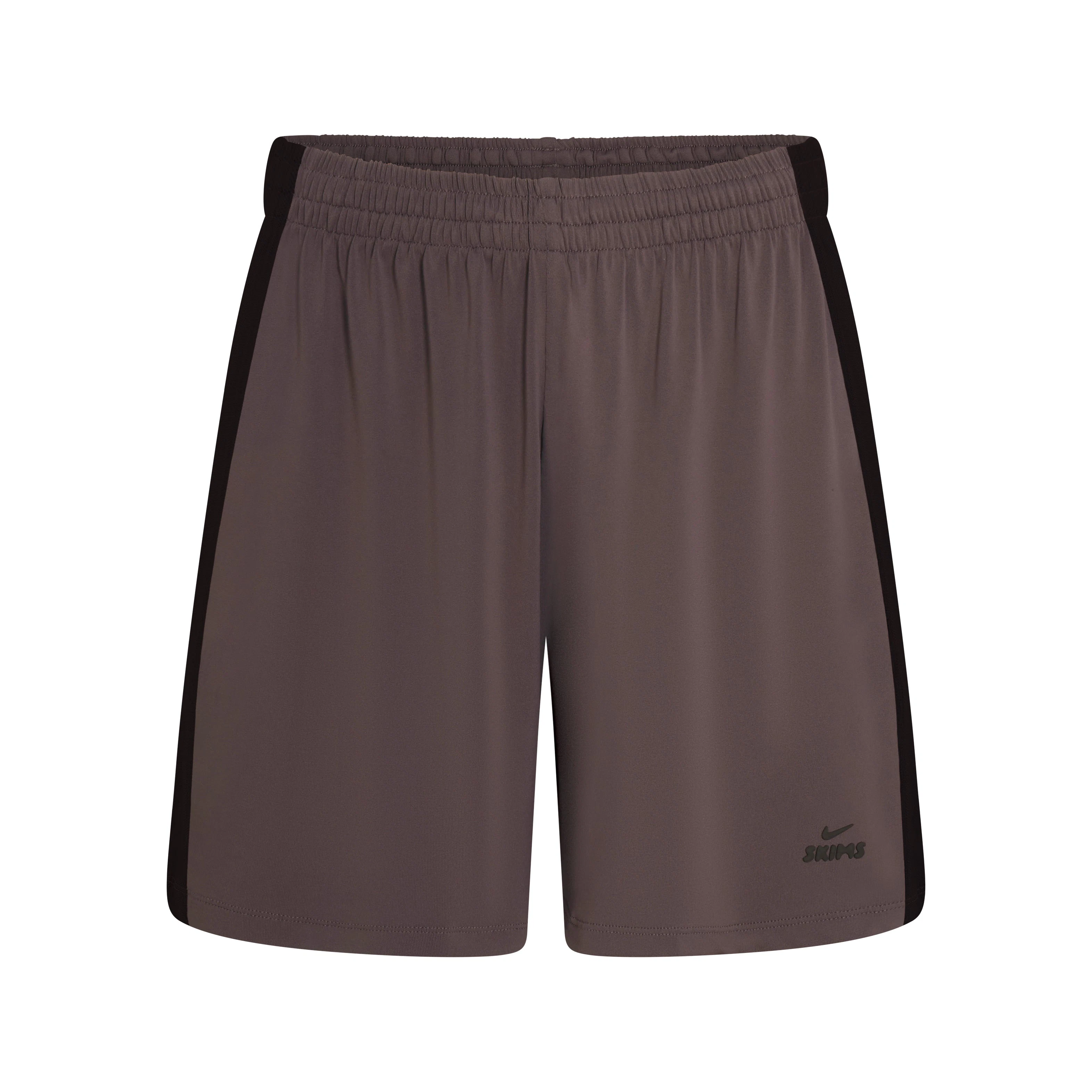 NikeSKIMS STRETCH KNIT DOLPHIN SHORT | NSKM RESIN/NSKM PHOENIX/(NSKM RESIN) FLAT ON A WHITE BACKGROUND | FLT