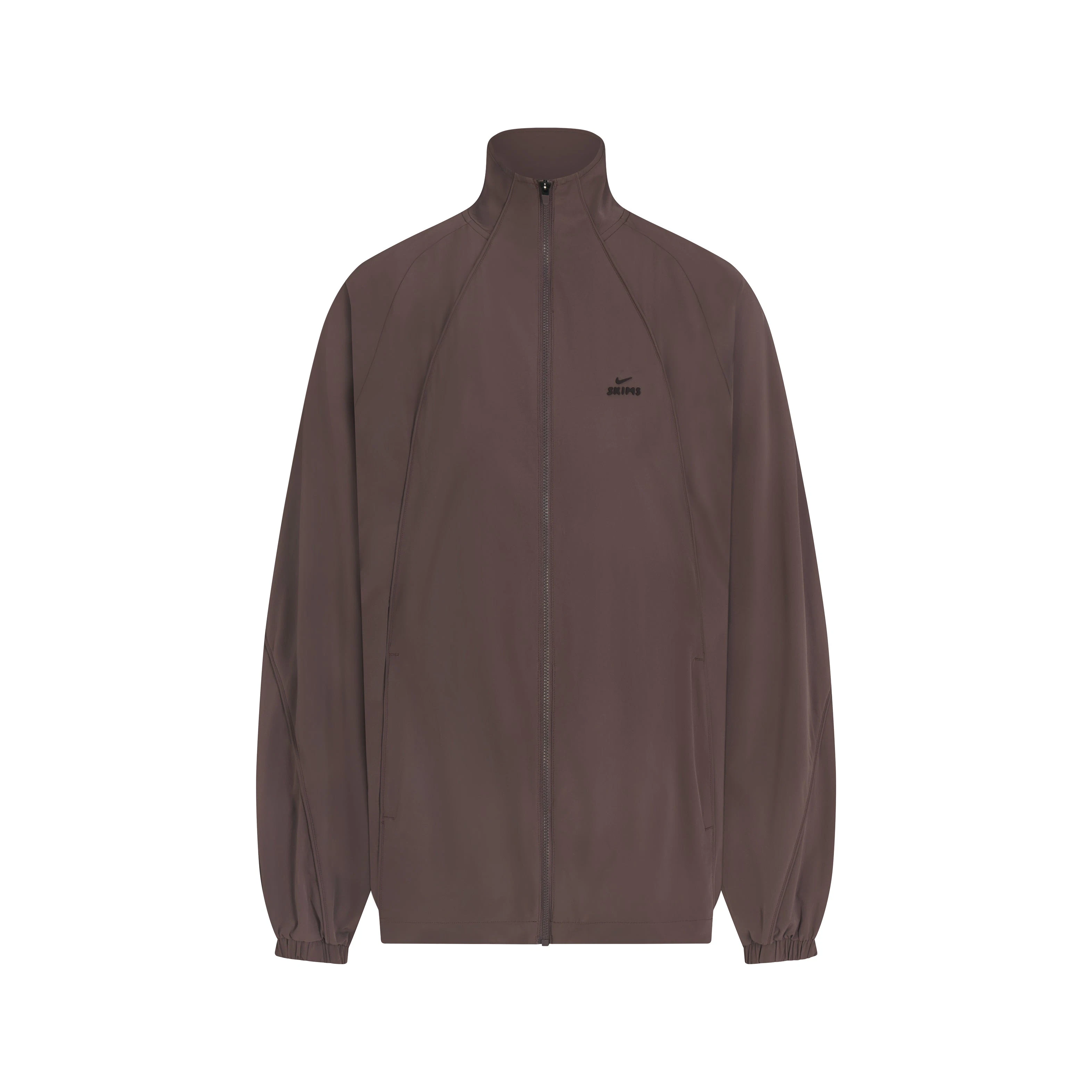 NikeSKIMS STRETCH NYLON OVERSIZED JACKET | NSKM RESIN FLAT ON A WHITE BACKGROUND | FLT