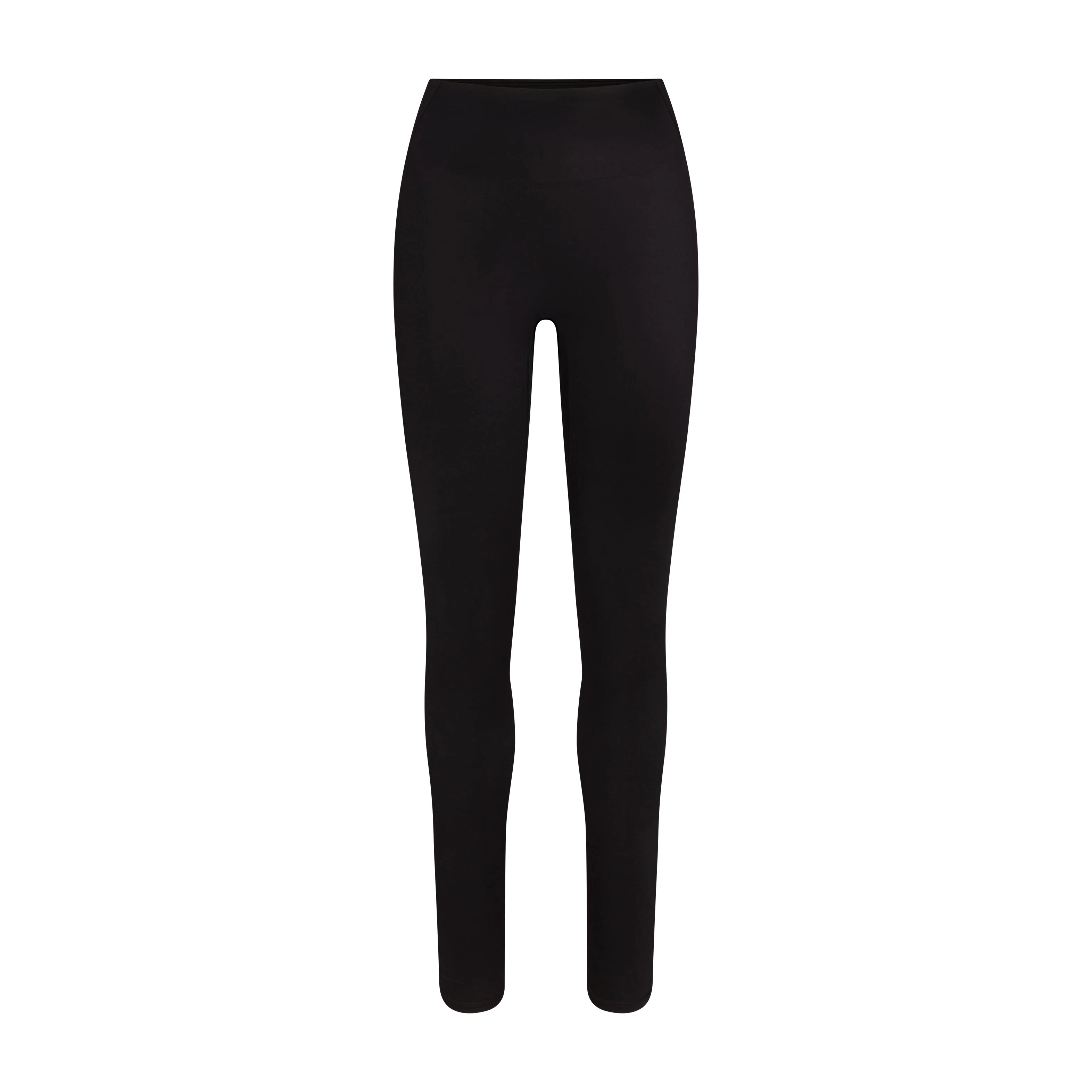 NikeSKIMS SHINE BONDED WAIST 29 INCH LEGGING | NSKM OBSIDIAN FLAT ON A WHITE BACKGROUND | FLT