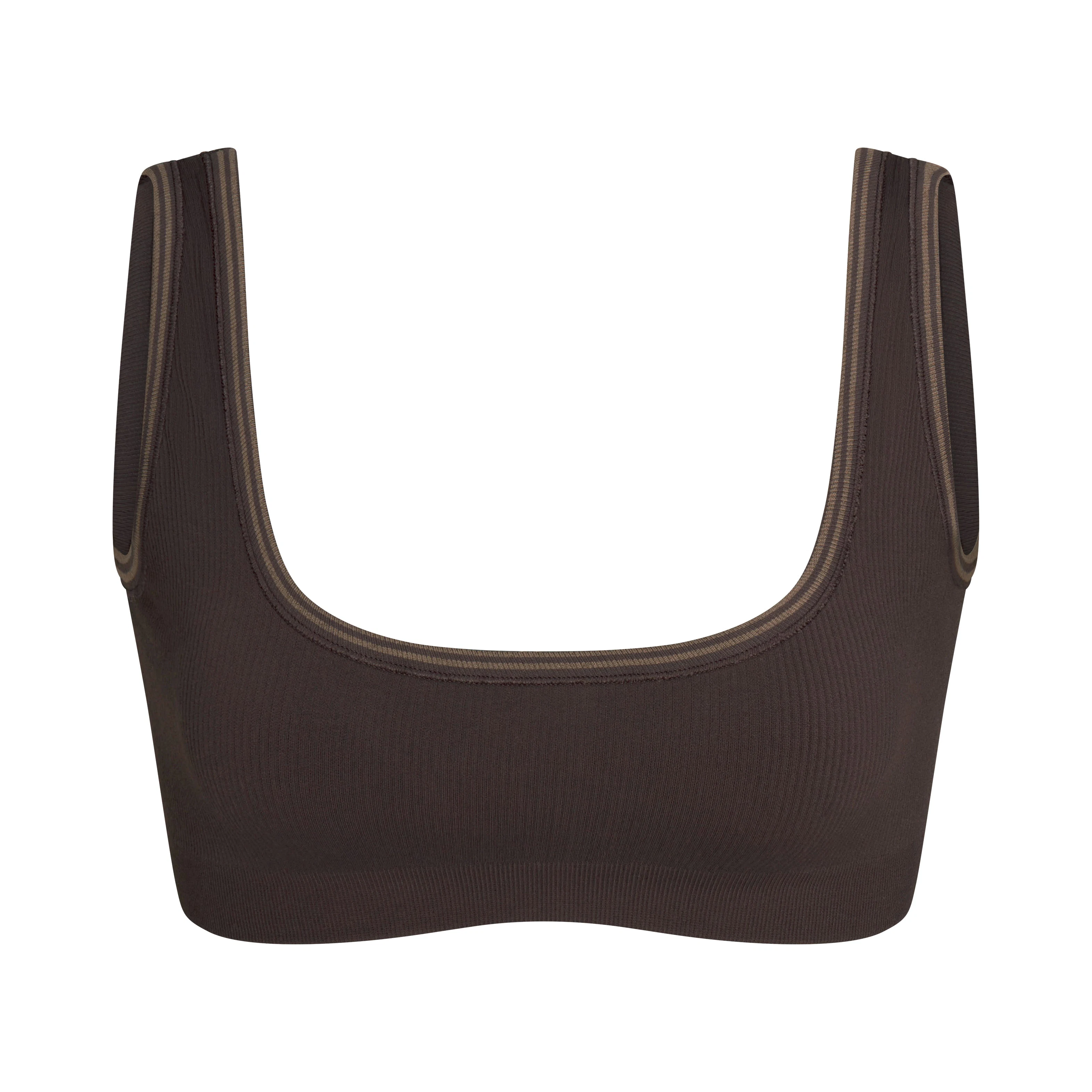 NikeSKIMS RIBBED SEAMLESS MICRO SCOOP BRA | PHOENIX FLAT ON A WHITE BACKGROUND | FLT