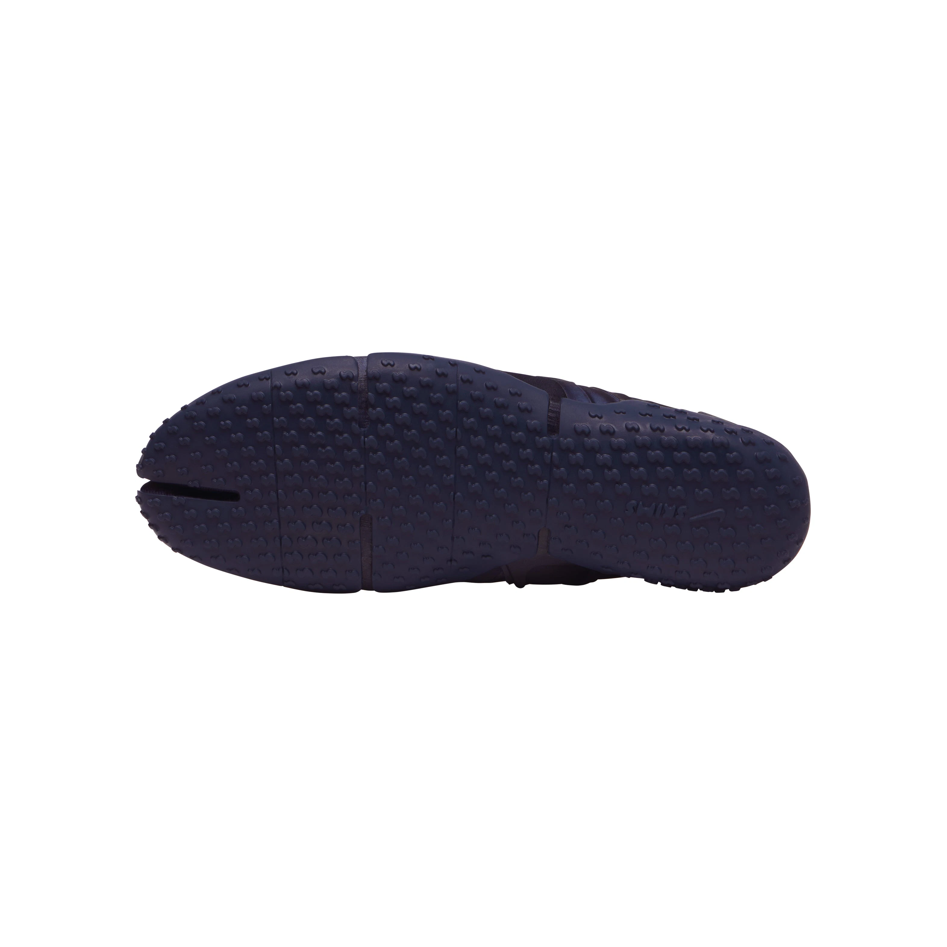 NikeSKIMS FOOTWEAR RIFT SATIN | NAVY FLAT ON A WHITE BACKGROUND