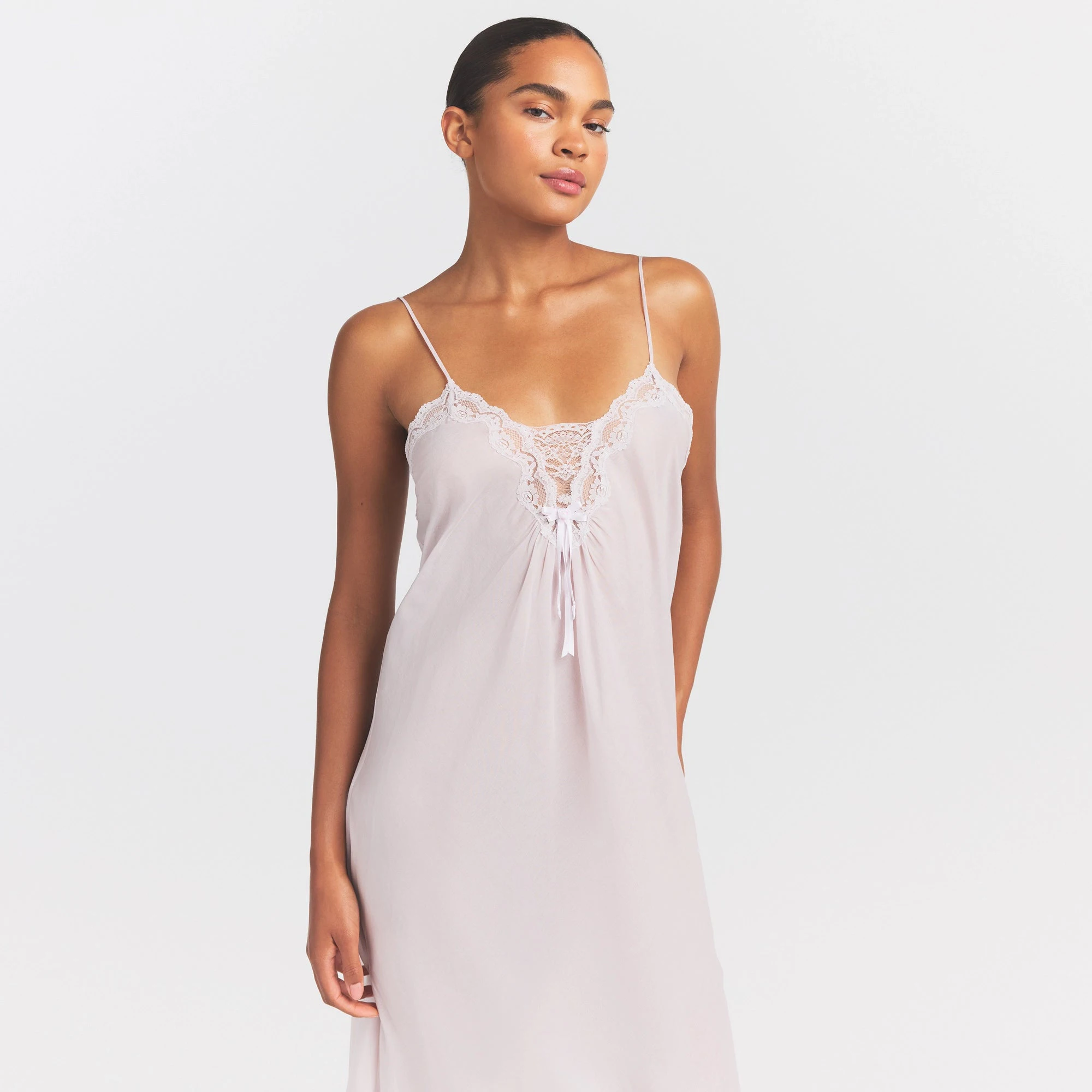 SKIMS Voile Sleep Long Dress - Light Lilac SKIMS Voile Sleep Long Dress - Light Lilac