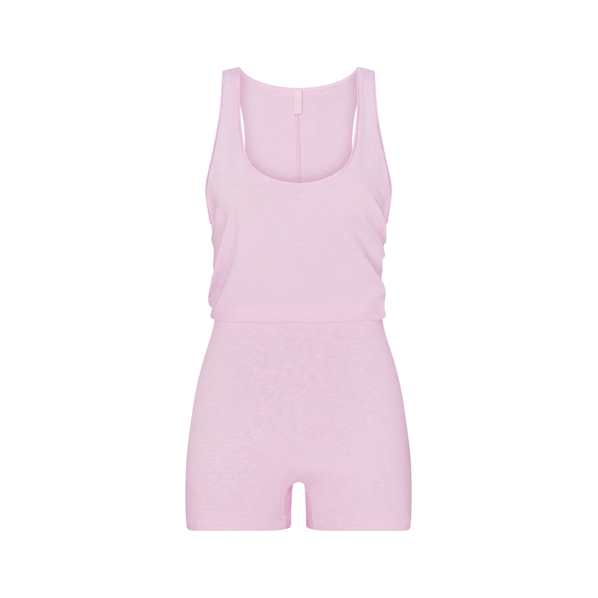 WORN IN JERSEY HEART ONESIE | BABY PINK FLAT ON A WHITE BACKGROUND | FLT