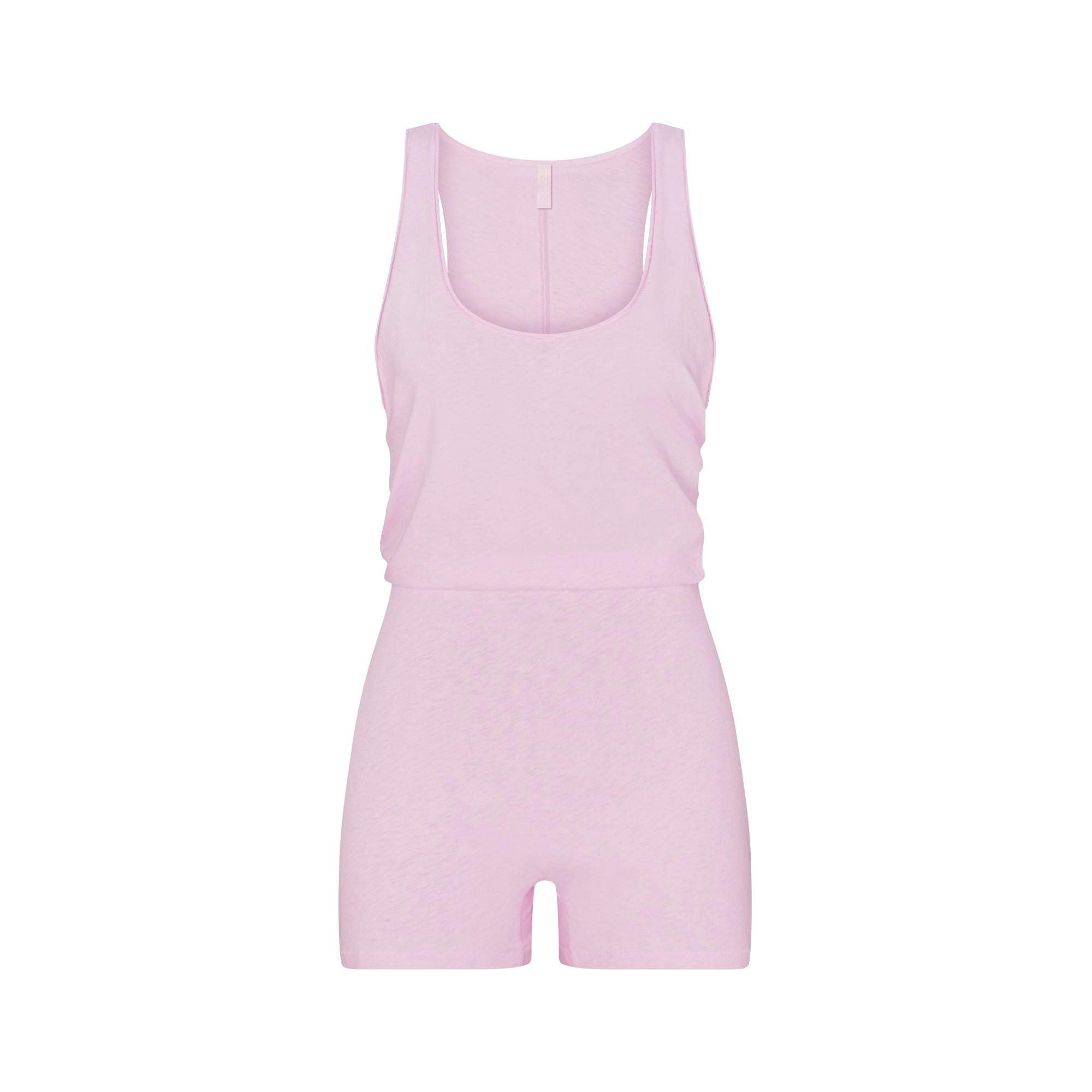 WORN IN JERSEY HEART ONESIE | BABY PINK FLAT ON A WHITE BACKGROUND | FLT