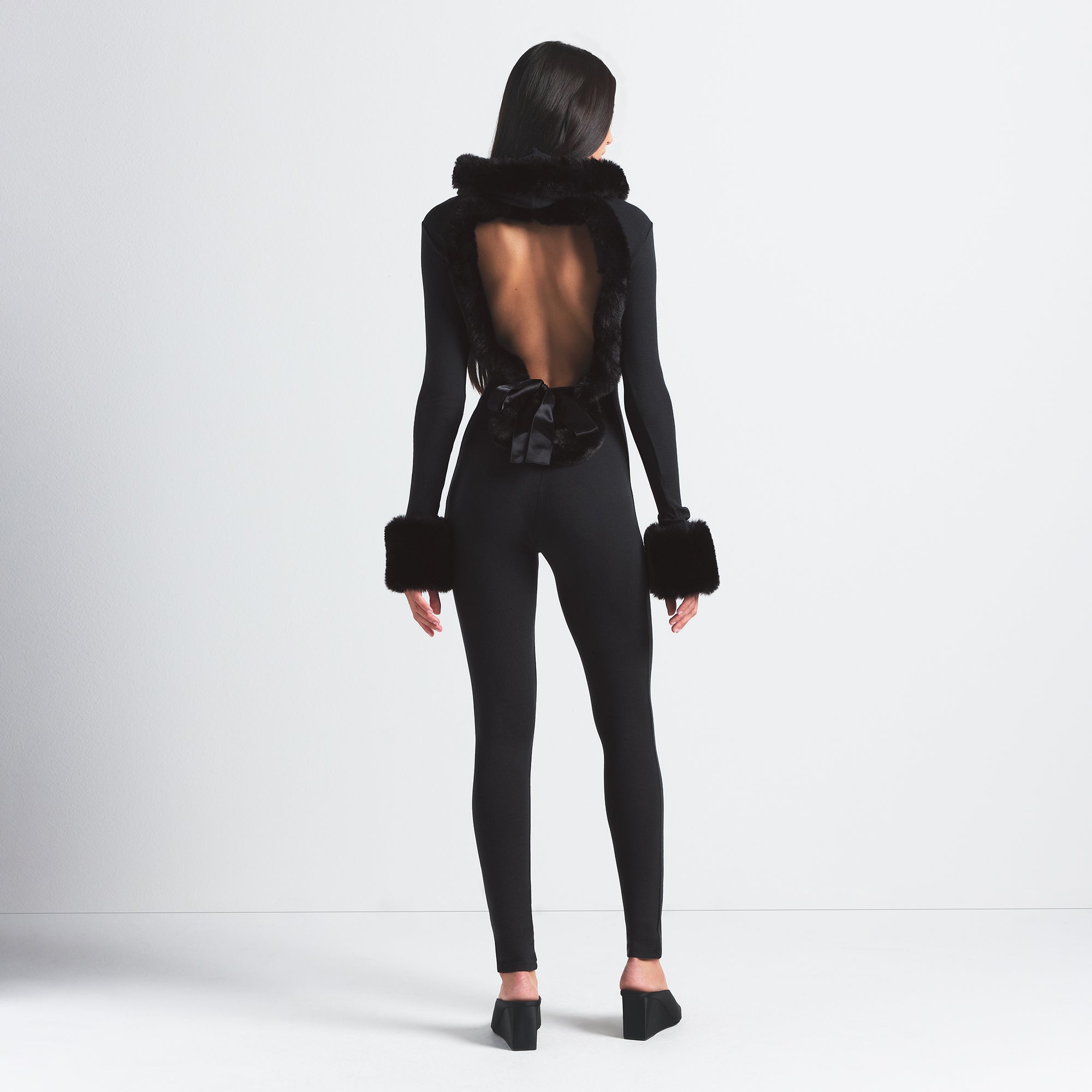SKIMS CLOUD HOODED CATSUIT | ONYX