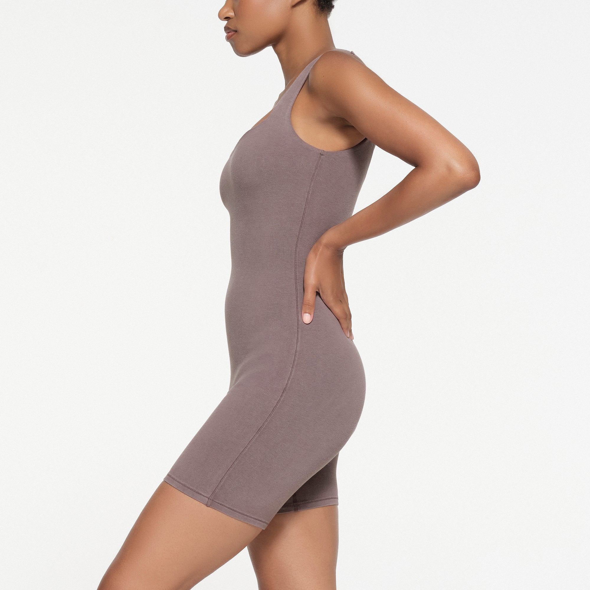 OUTDOOR SQUARE NECK ONESIE | ZINC | XXS