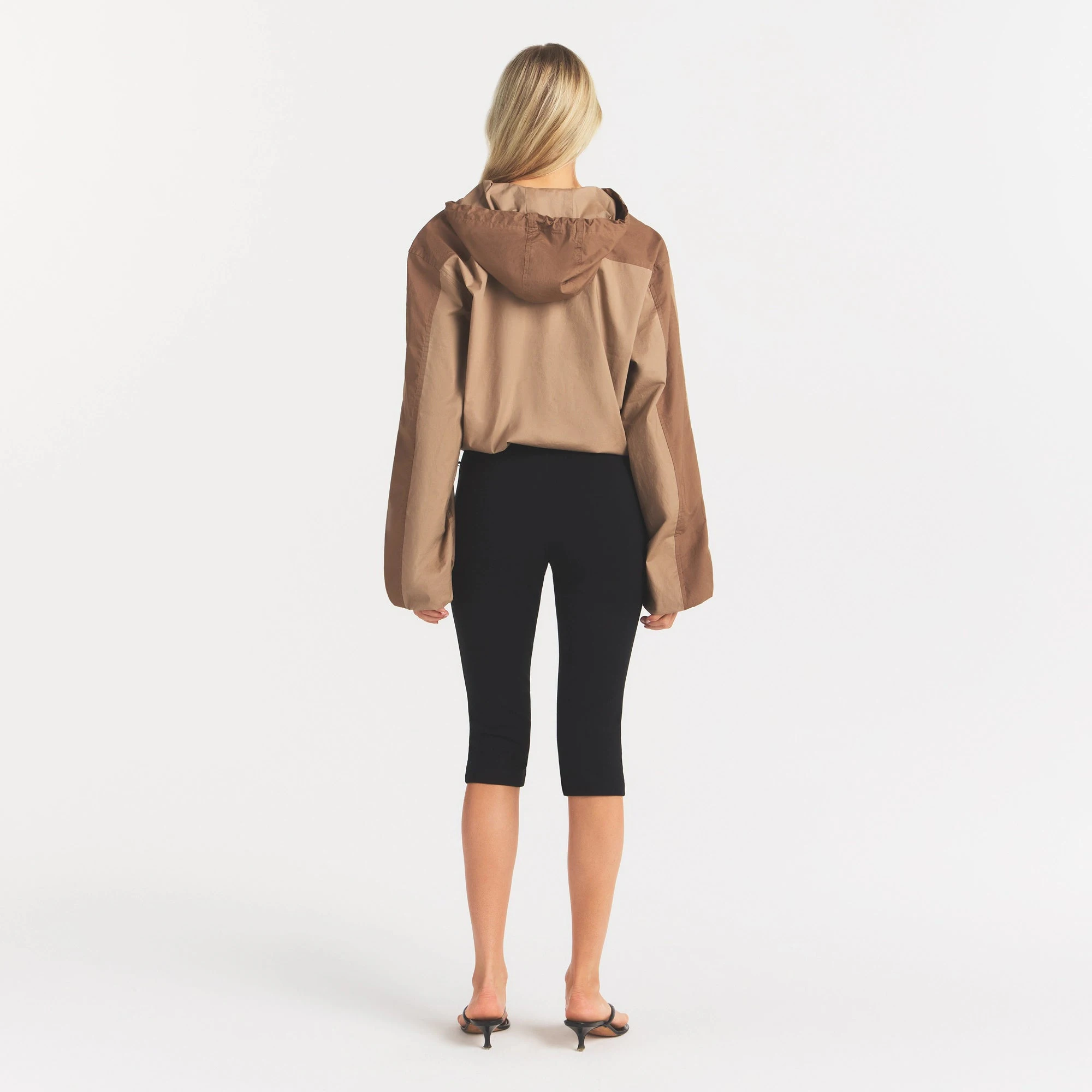 WOVEN COTTON HALF ZIP PULLOVER | DESERT | SKIMS WOVEN COTTON HALF ZIP PULLOVER | DESERT | SKIMS