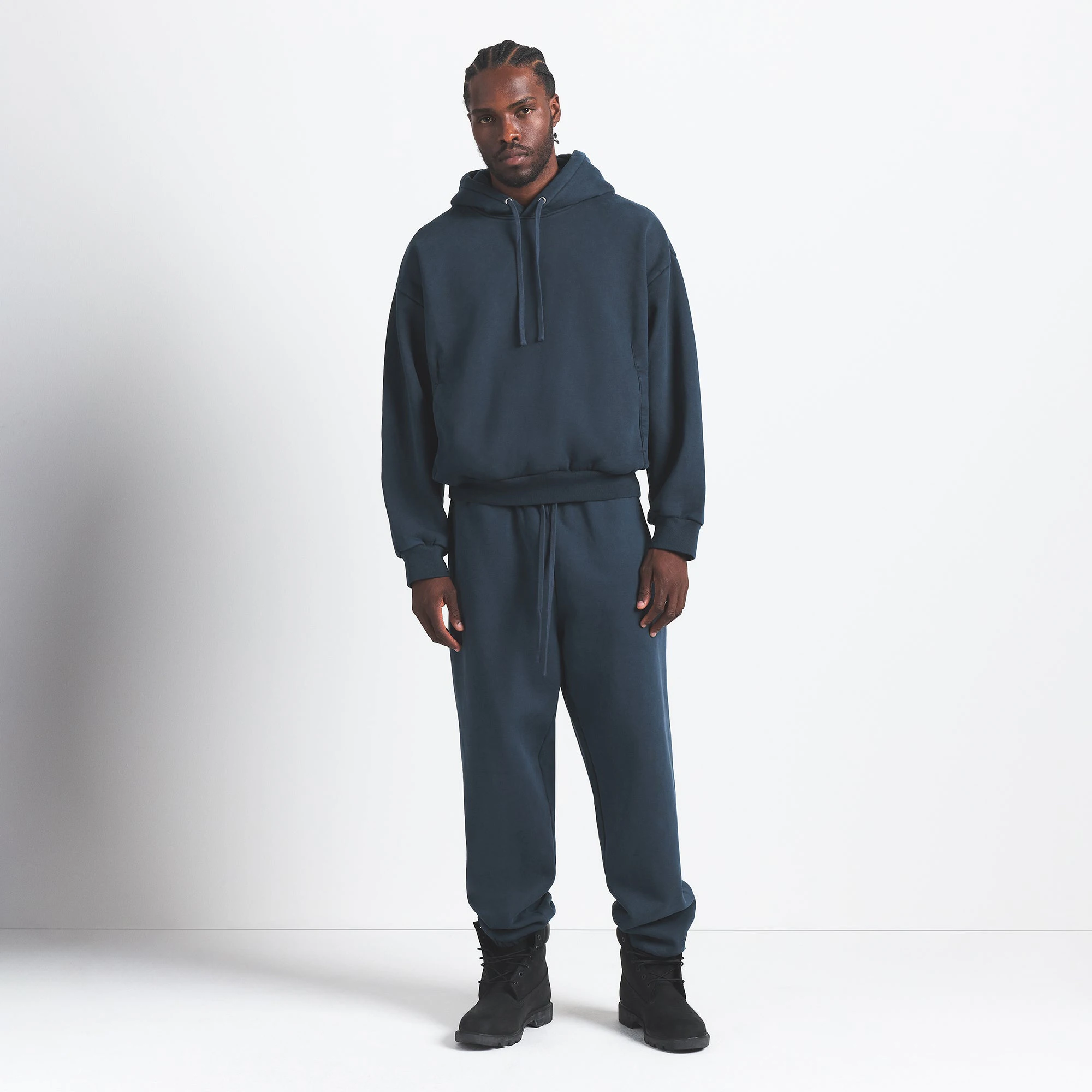 HEAVYWEIGHT FLEECE MENS HOODIE NAVY SKIMS HEAVYWEIGHT FLEECE MENS HOODIE NAVY SKIMS