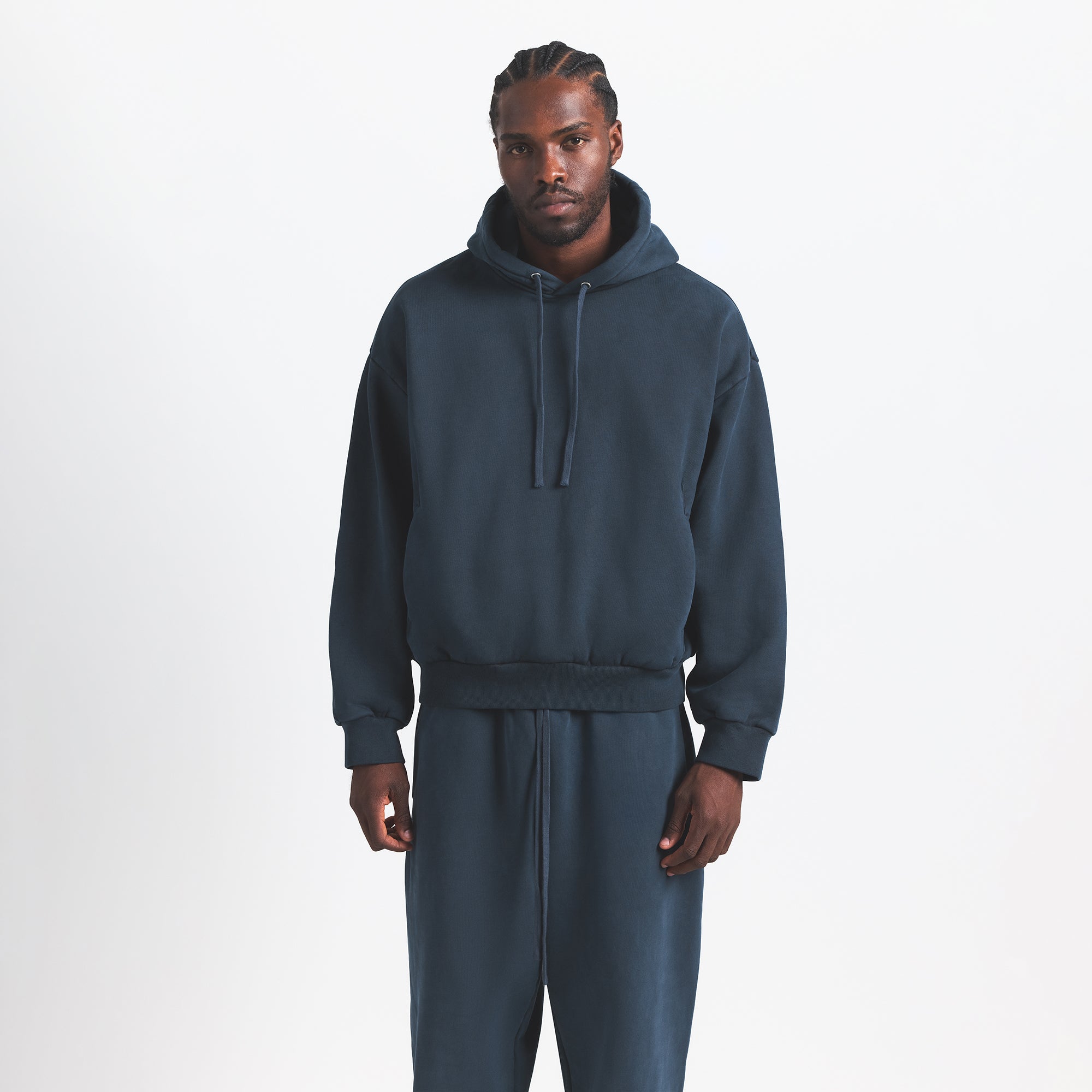 HEAVYWEIGHT FLEECE MENS HOODIE | NAVY | SKIMS