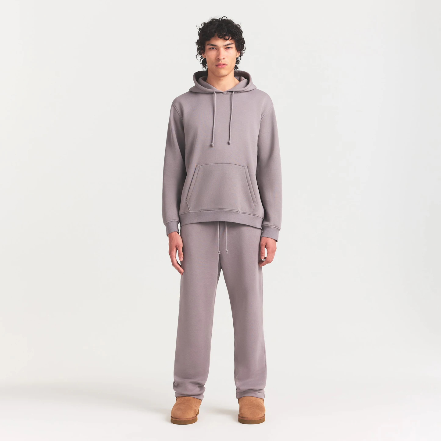Skims FLEECE LOUNGE MENS CLASSIC HOODIE | SHADOW