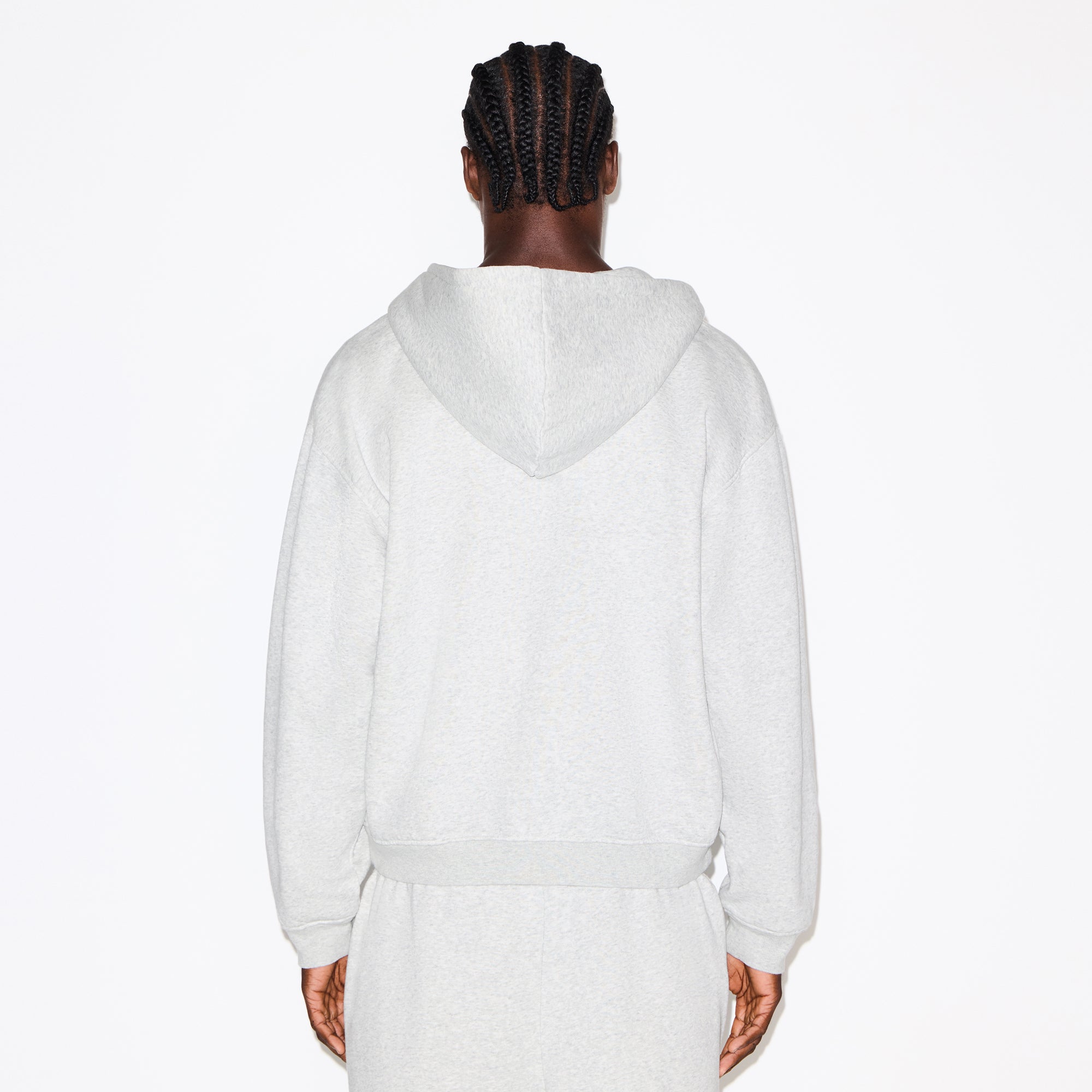 トップス GuruGuru Zip Hoodie (Light Gray) L COTTON RIB ZIP UP HOODIE | LIGHT HEATHER GREY