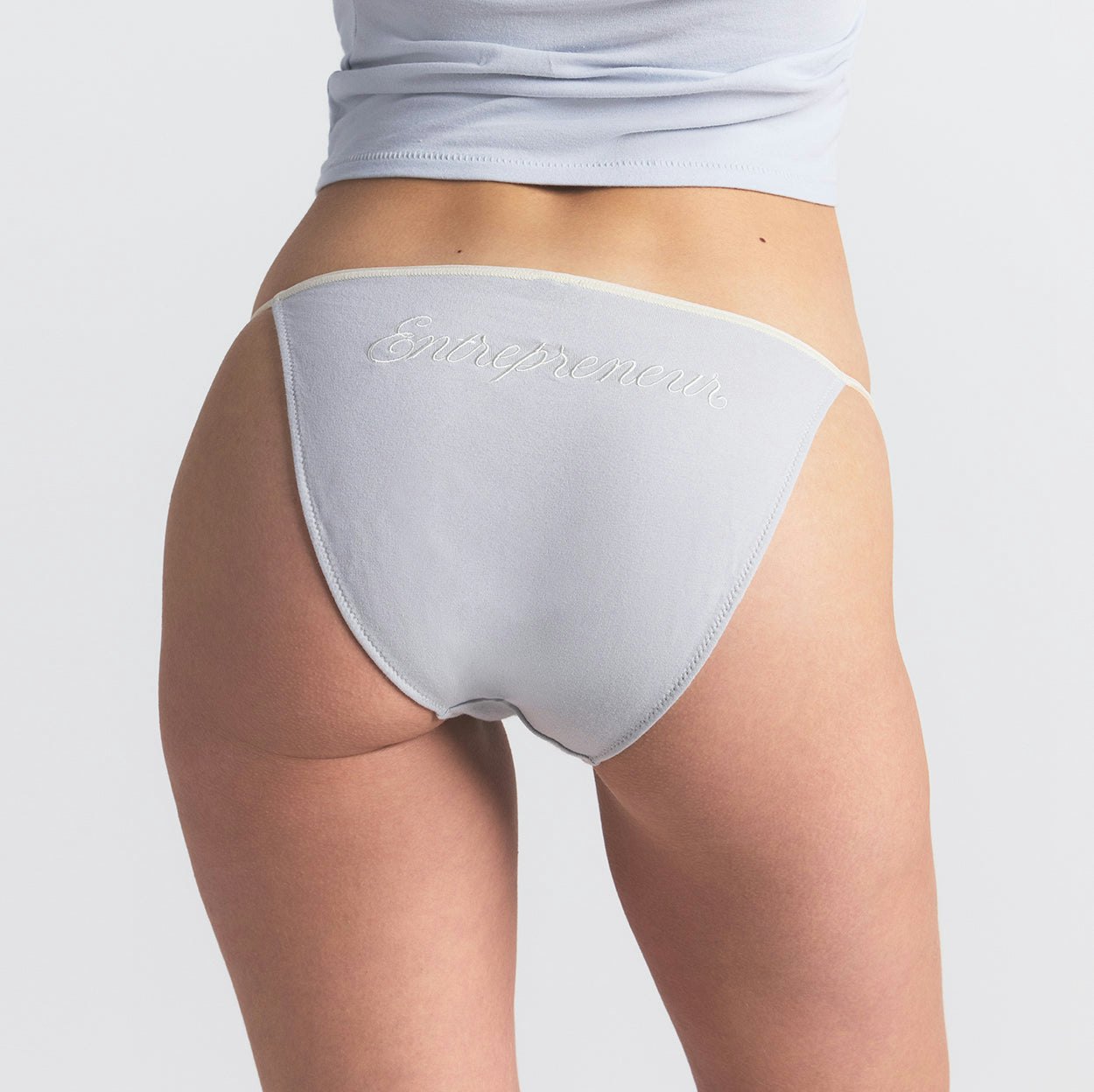 COTTON JERSEY STRING BIKINI 5-PACK | ICONIC MULTI ON A MODEL BACK VIEW @ | FOCUS: 0.0, 1.0, 0.9