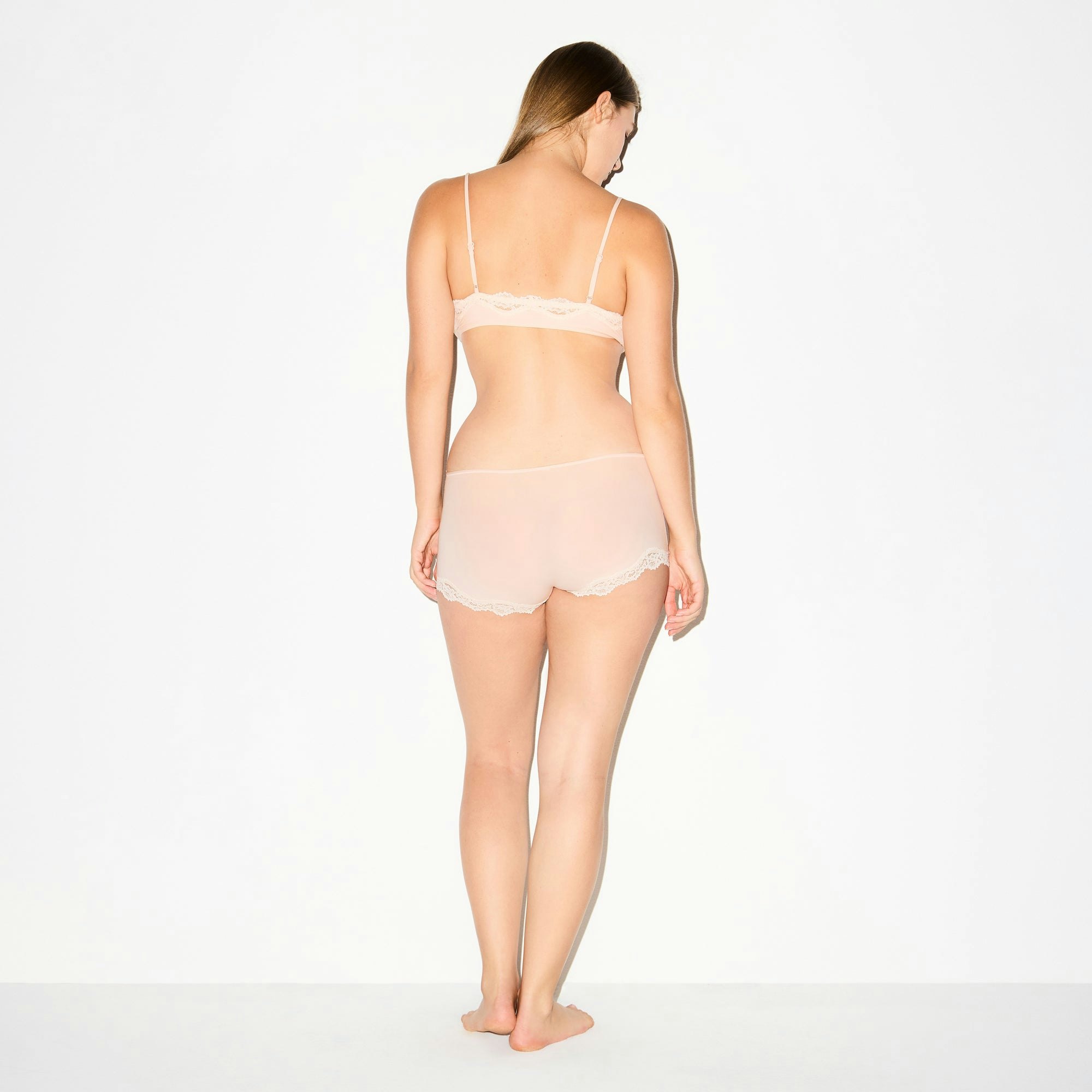FITS EVERYBODY LACE BOY SHORT | PRIMROSE ON A MODEL FRONT VIEW @ | FOCUS: 0.0, 1.0, 0.9