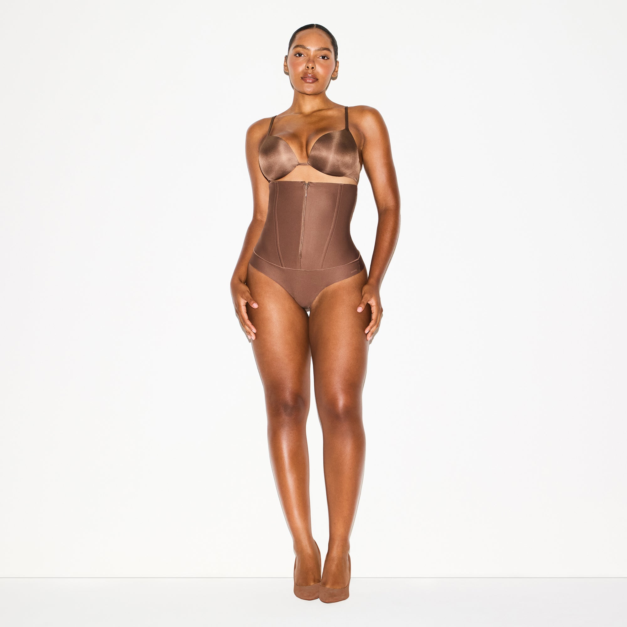 SKIMS BODY CORE SCULPT WAIST CINCHER THONG | JASPER