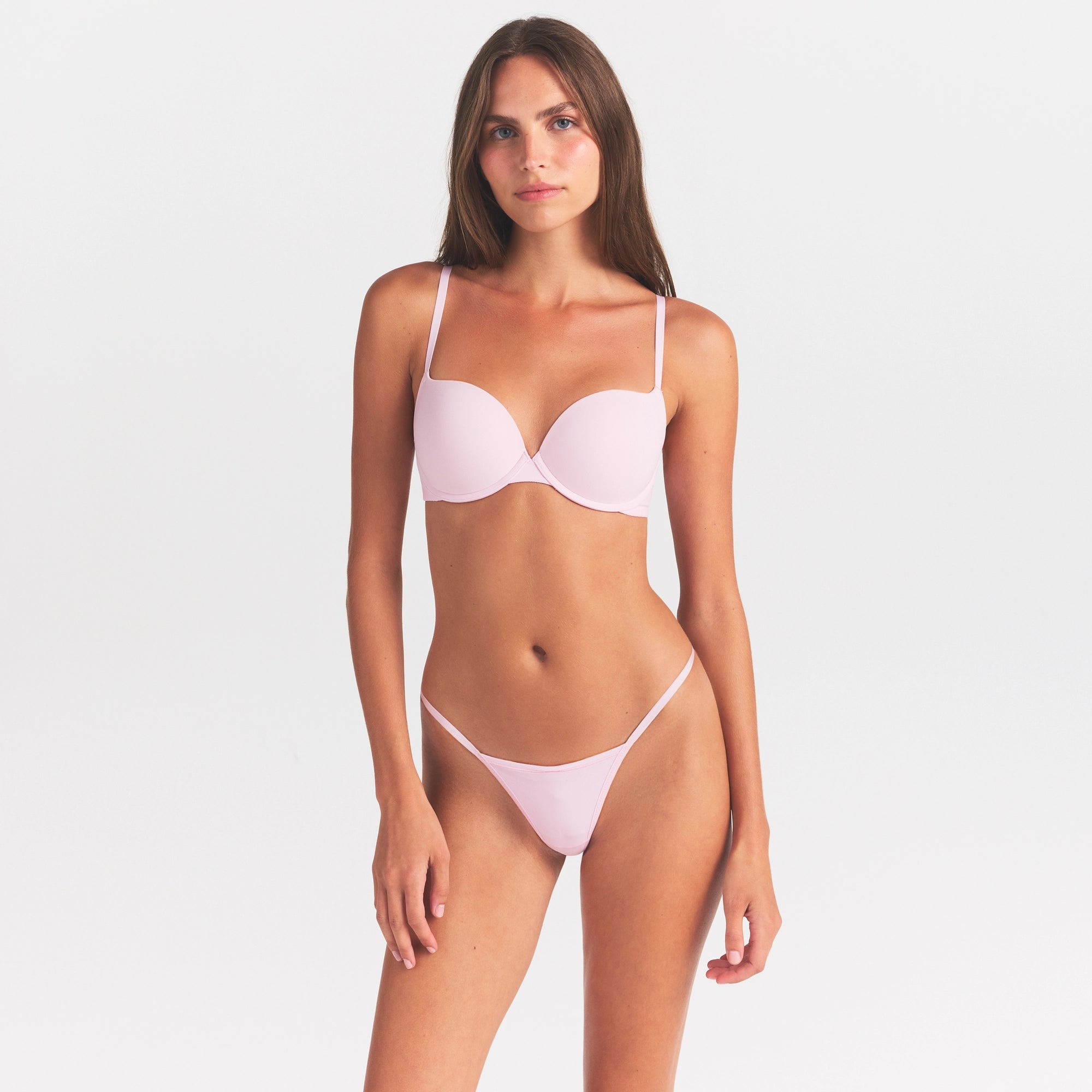 FITS EVERYBODY T-STRING THONG | CHERRY BLOSSOM ON A MODEL SIDE VIEW