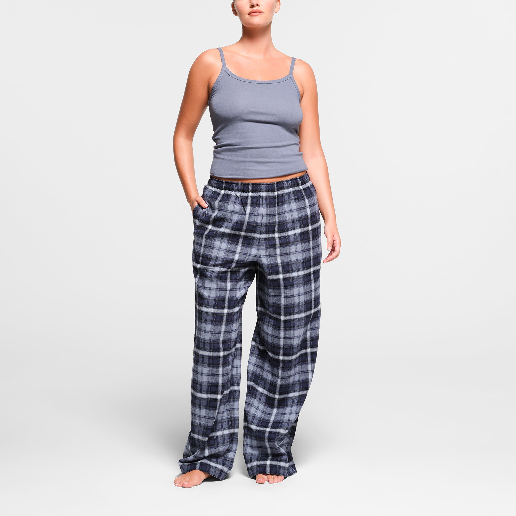 FLANNEL SLEEP STRAIGHT LEG PANT CONCORD PLAID