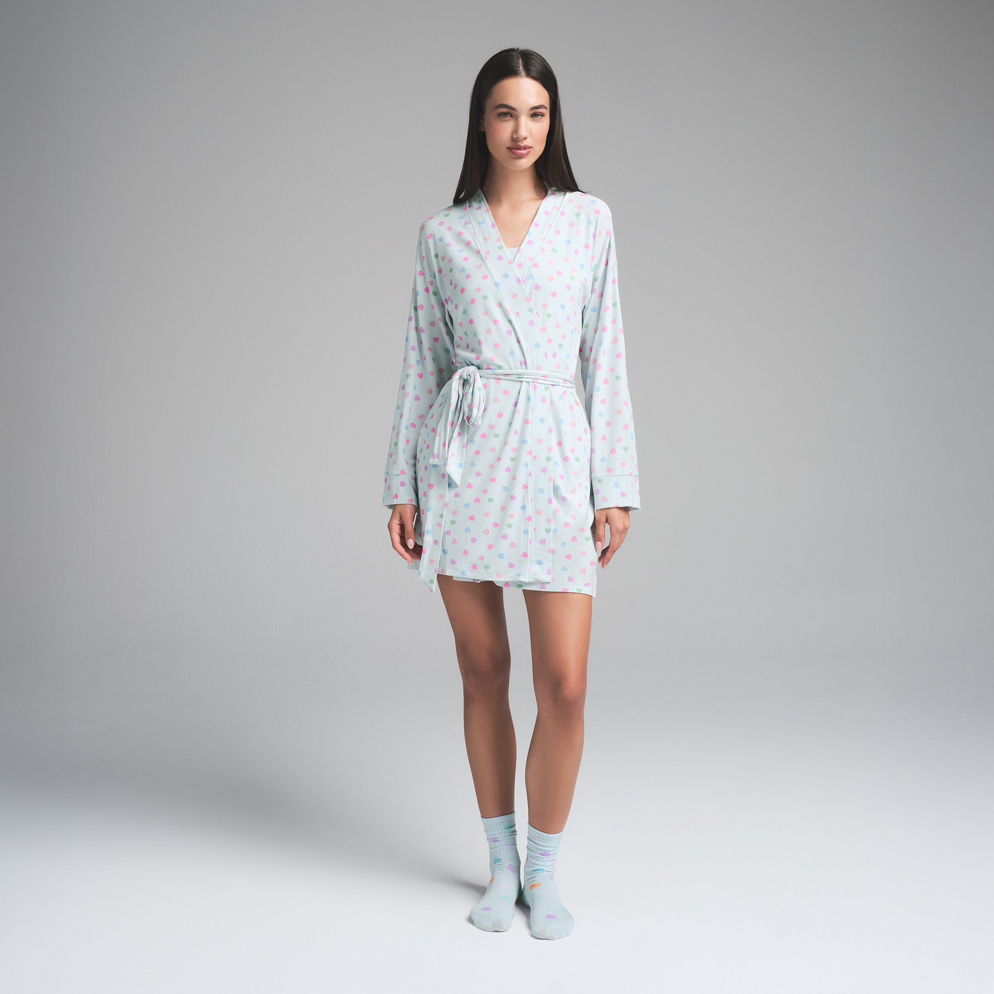 新品 SOFT LOUNGE ROBE | CLOUD CANDY HEART PRINT ルームウェア・パジャマ