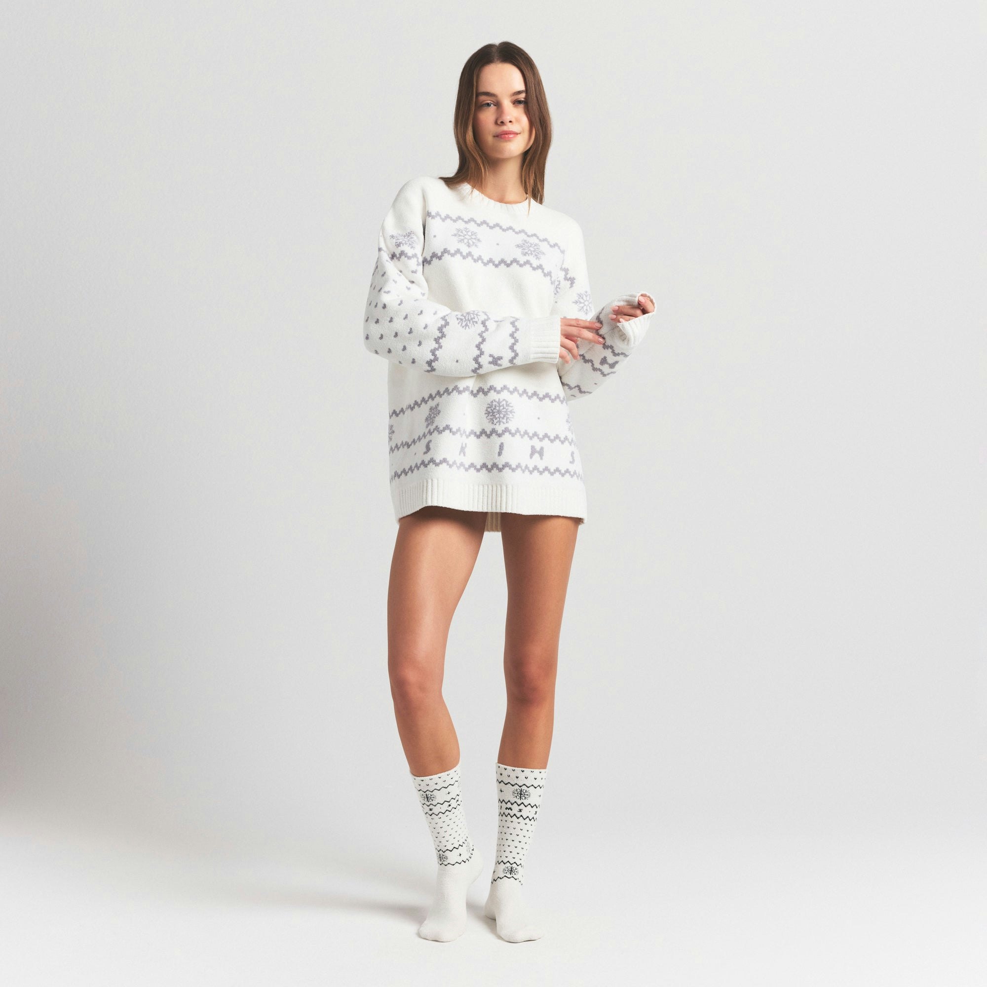 COZY LITE SOCK | MARBLE HEART FAIR ISLE ADDITIONAL FABRIC DETAILS