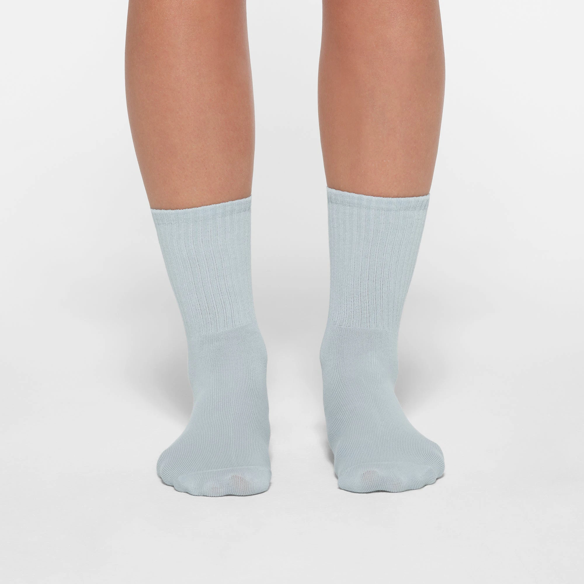 SPORT CREW SOCK 3-PACK | OPAL MULTI ON A MODEL FRONT VIEW
