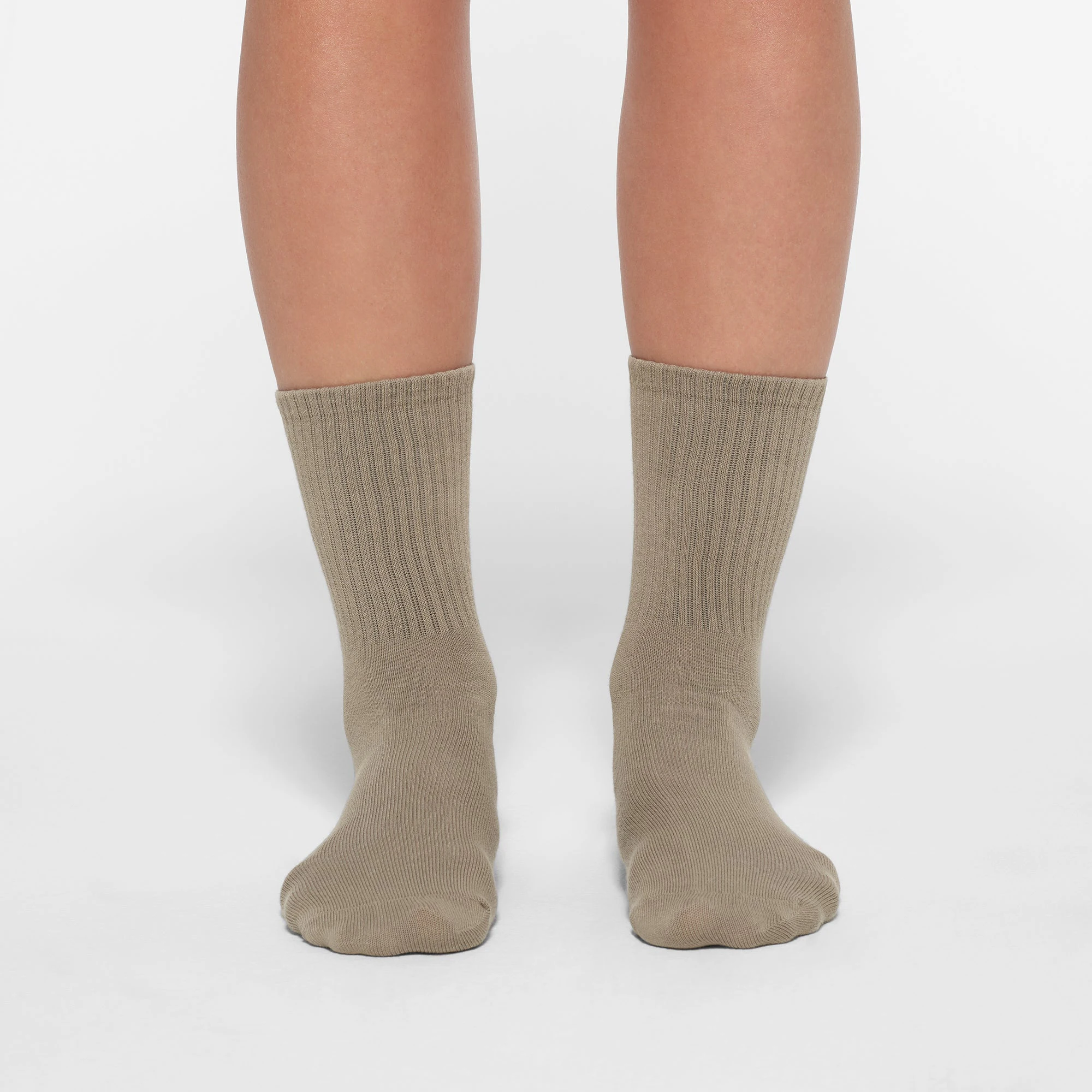 SPORT CREW SOCK 3-PACK | OPAL MULTI ON A MODEL FRONT VIEW