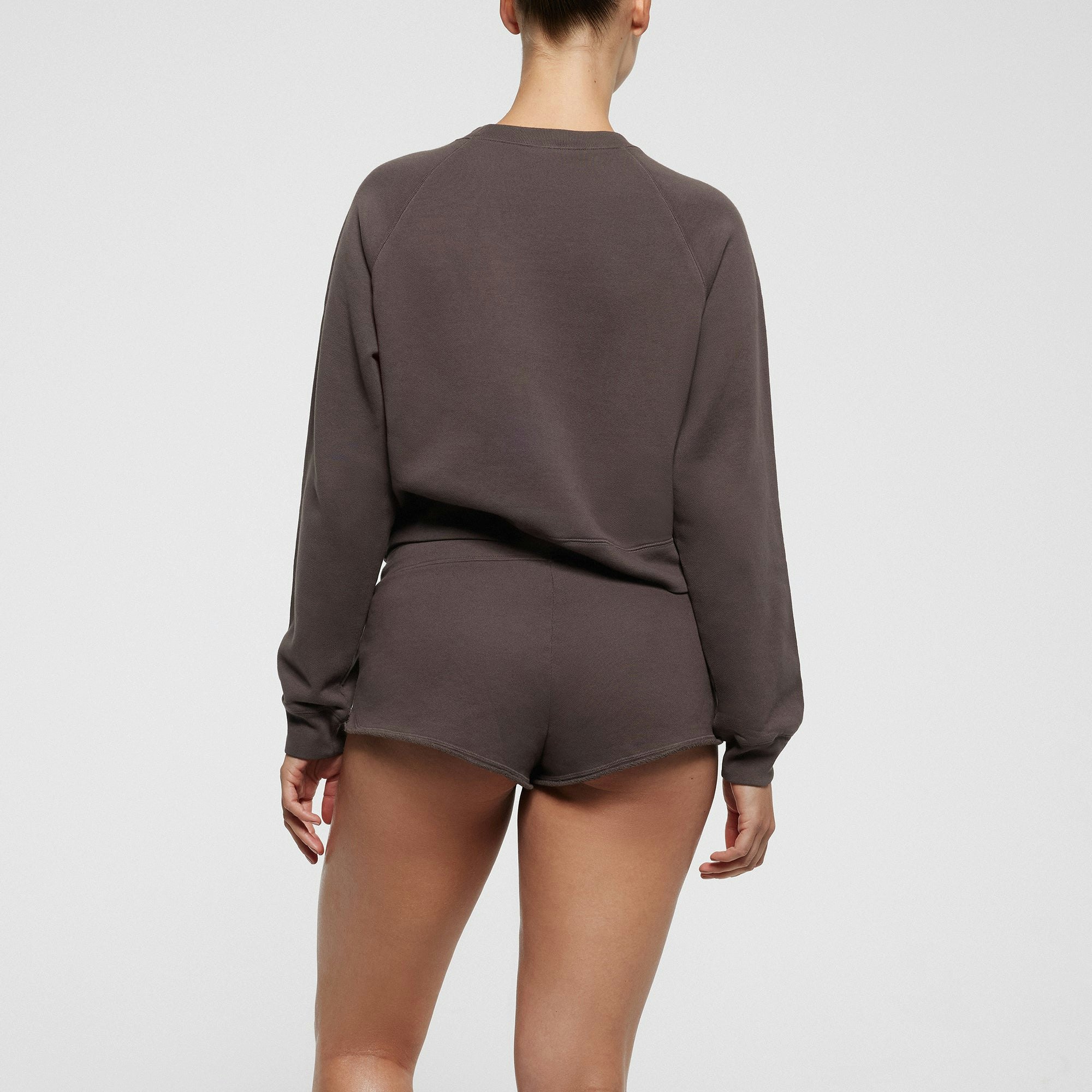 FRENCH TERRY DOLPHIN SHORT | IRON ON A MODEL BACK VIEW