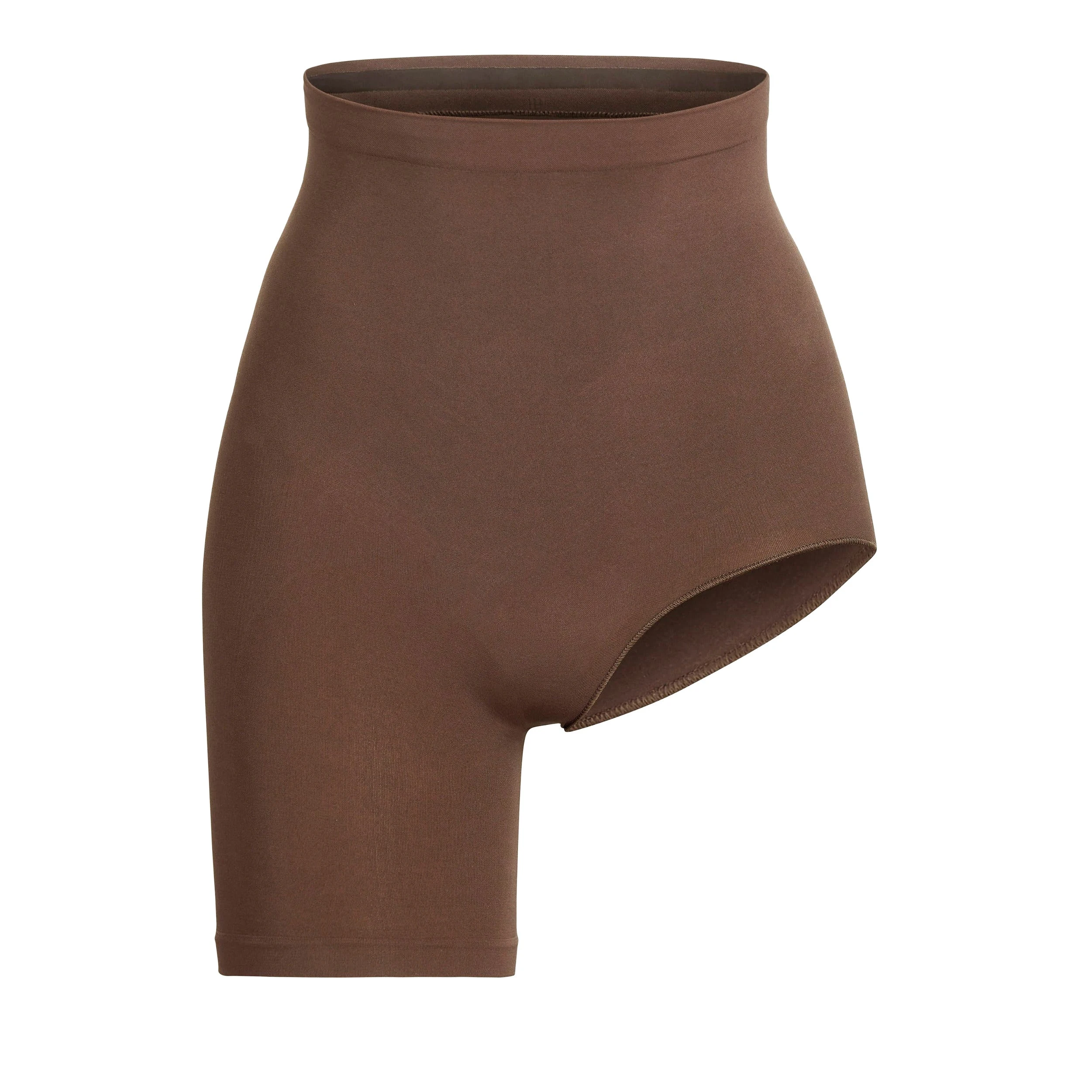 SEAMLESS SCULPT SOLUTION SHORT LEFT LEG EXPOSED | JASPER FLAT ON A WHITE BACKGROUND | FLT