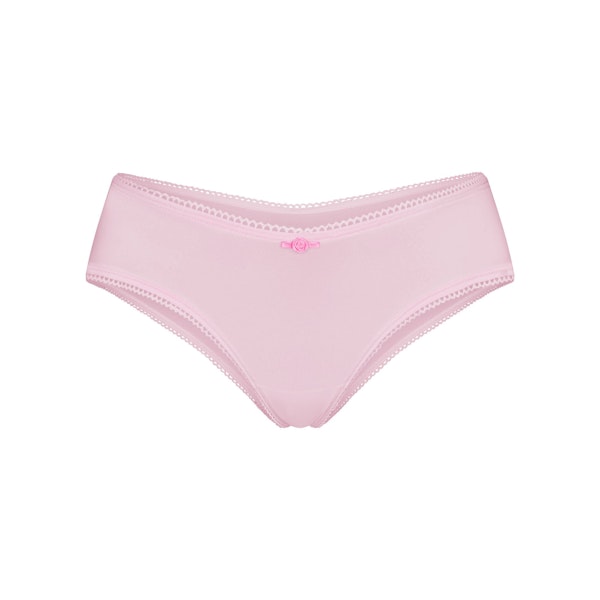 FITS EVERYBODY PICOT TANGA | CHERRY BLOSSOM TONAL FLAT ON A WHITE BACKGROUND | FLT