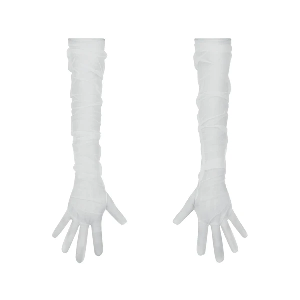 TULLE GLOVES | PLATINUM CONTRAST FLAT ON A WHITE BACKGROUND | FLT