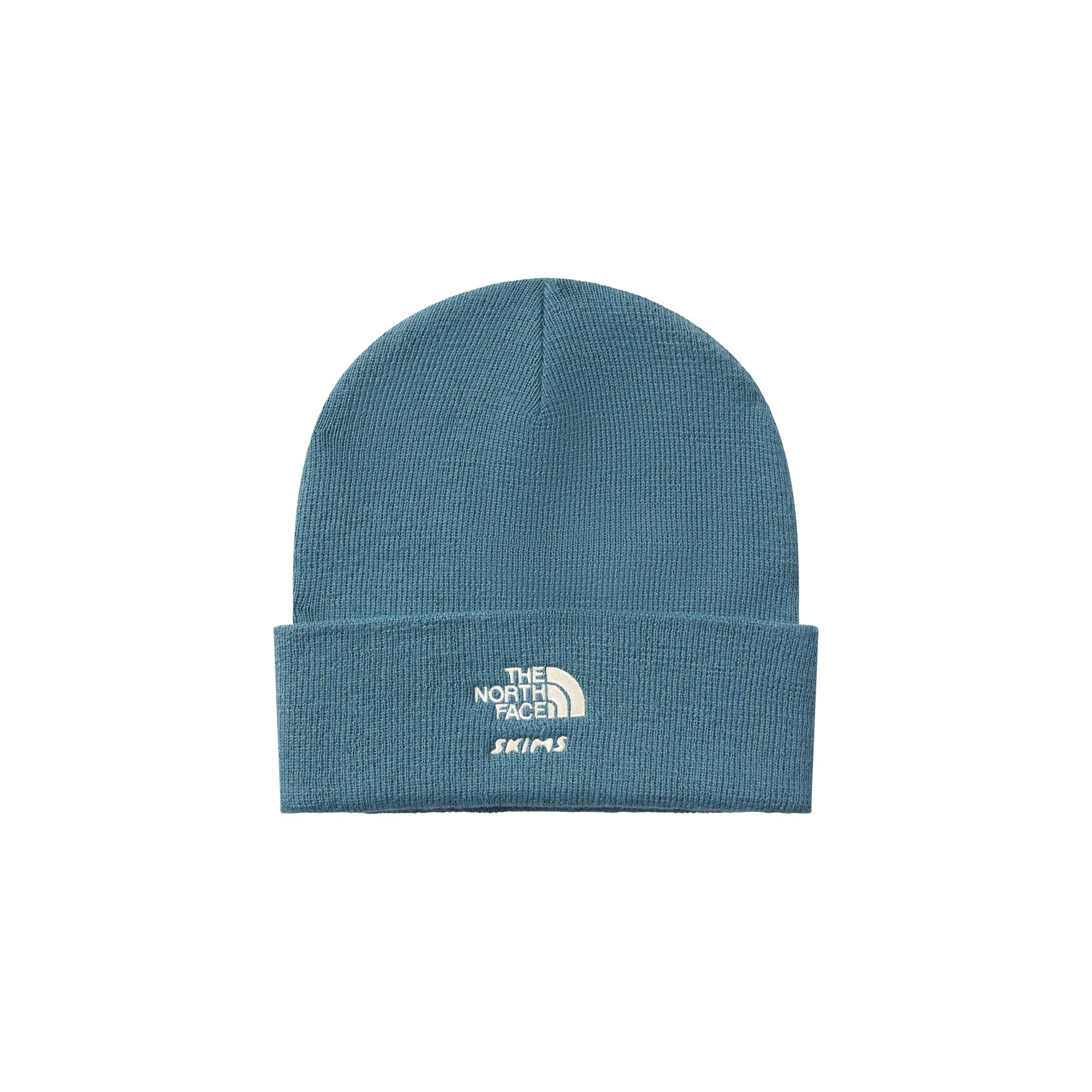 THE NORTH FACE X SKIMS BEANIE | KYANITE FLAT ON A WHITE BACKGROUND | FLT