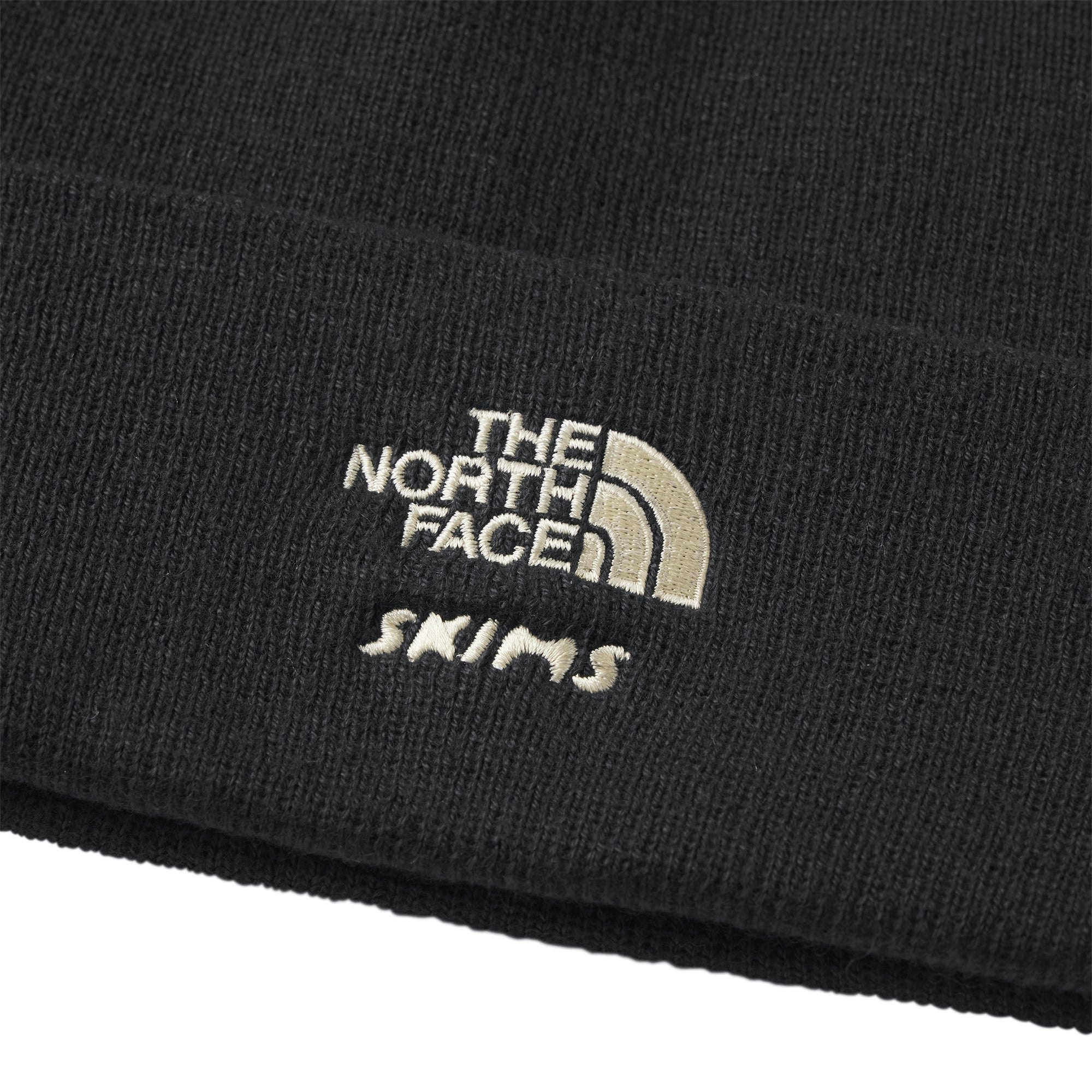 THE NORTH FACE X SKIMS BEANIE | ONYX ADDITIONAL FABRIC DETAILS